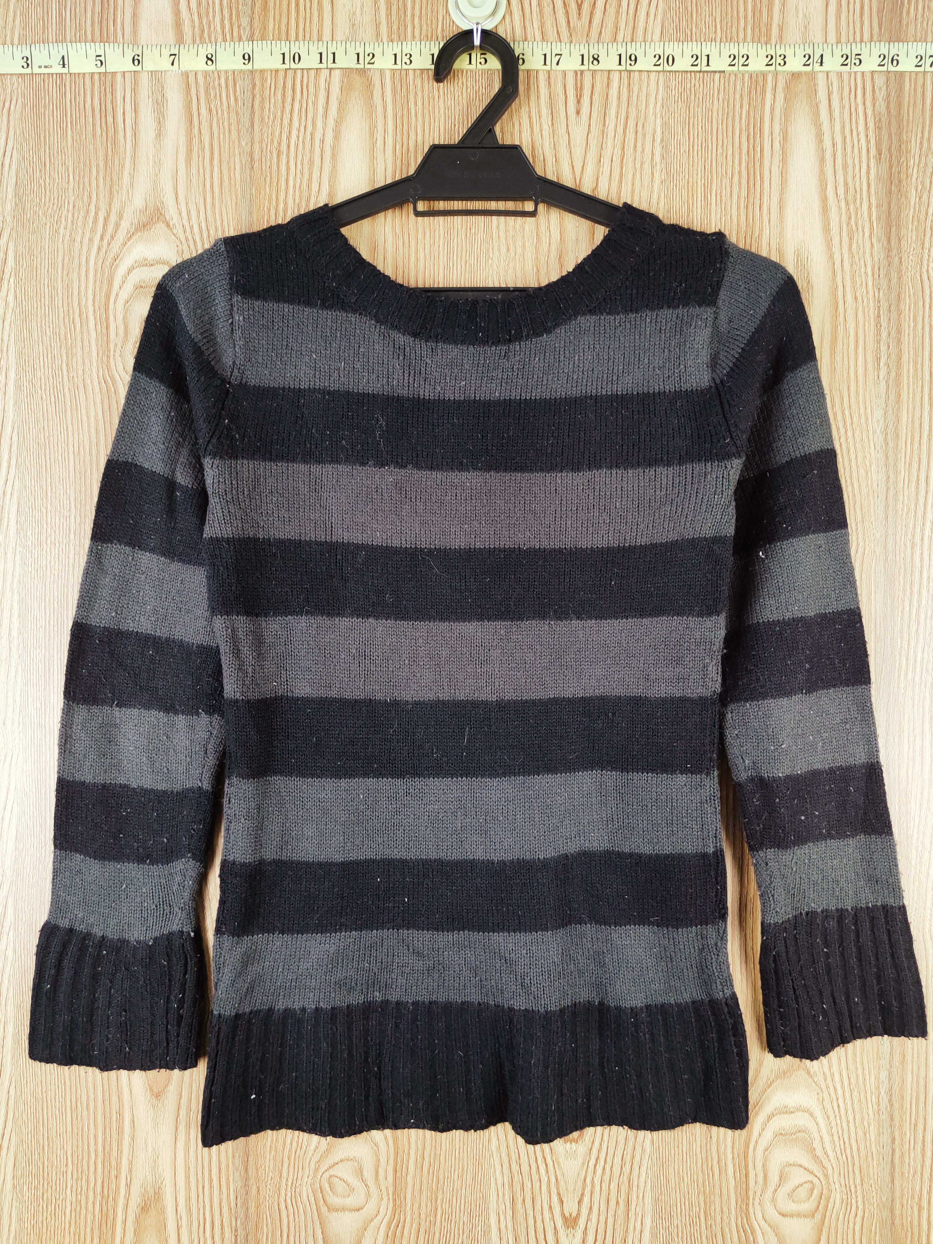 Japanese Brand × Vintage PUNK NOT DEATH ☠️ 💀 Sel-Pico Black Knitwear Sweatshirts Size XS / US 0-2 / IT 36-38 - 7 Thumbnail