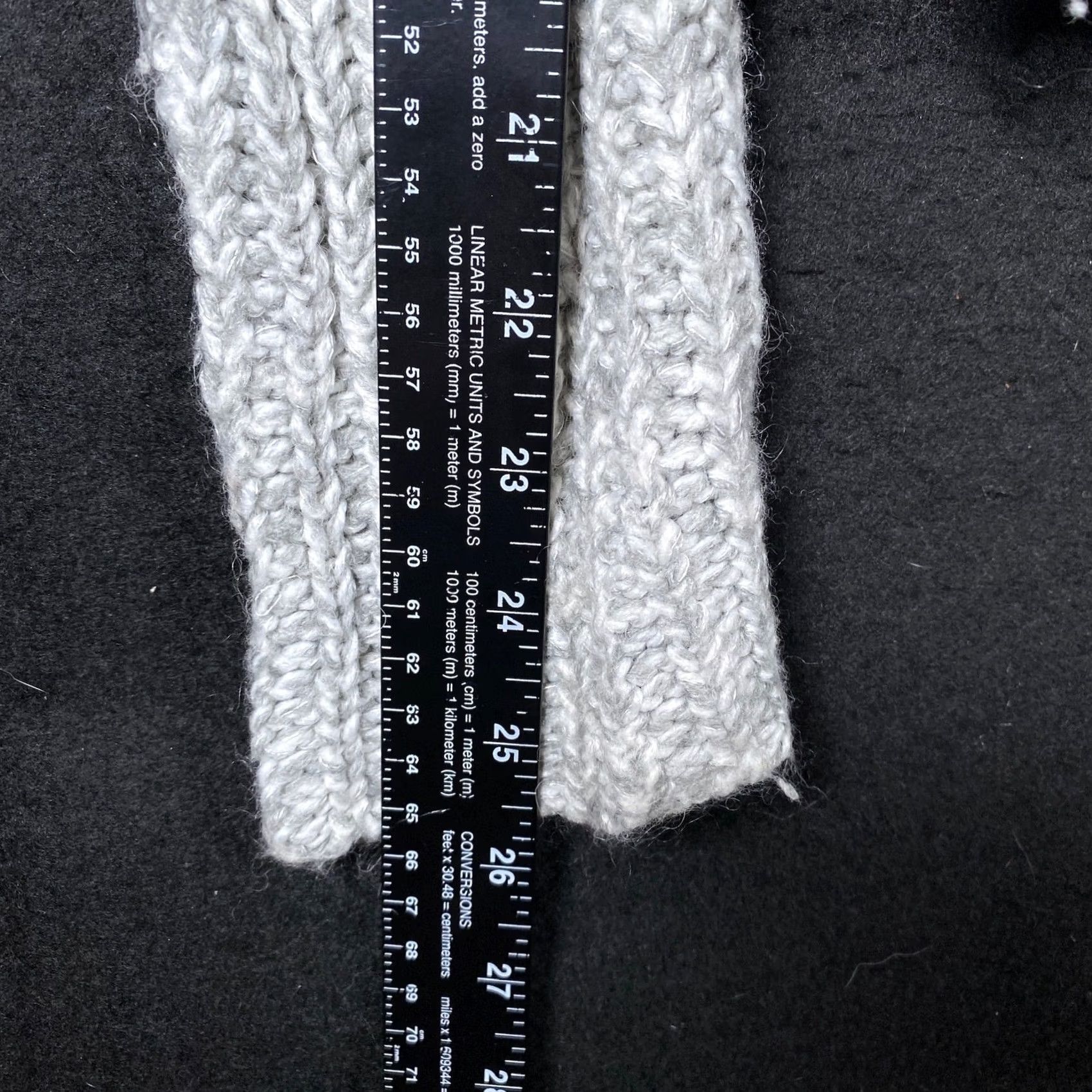 Vintage A New Day Womens Sweater Gray Open Knit Oversized Wool Blend Long Sleeve L Size L / US 10 / IT 46 - 6 Thumbnail