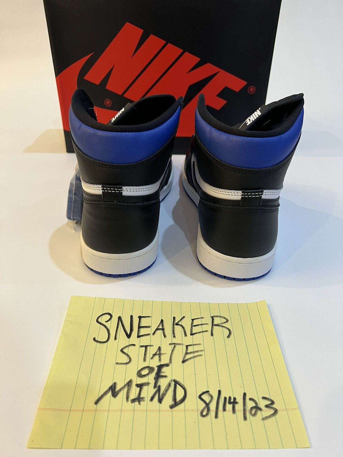 Jordan Brand × Nike BRAND NEW AIR JORDAN 1 RETRO HIGH OG “ROYAL TOE” SIZE: 8.5 Size US 8.5 / EU 41-42 - 5 Thumbnail