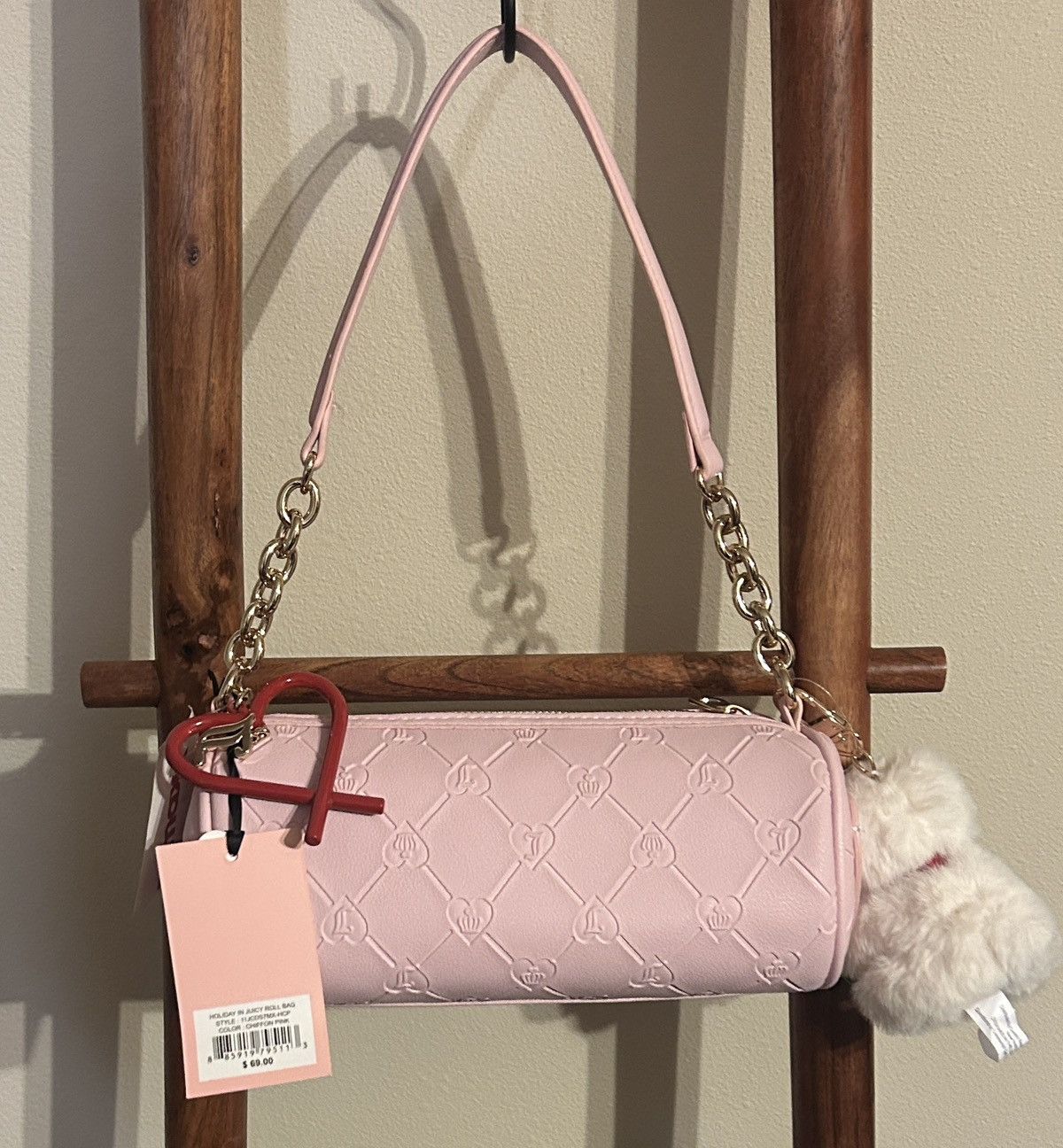 Juicy Couture Juicy Couture Holiday in Juciy Roll Bag Chiffon Pink Size ONE SIZE - 2 Thumbnail