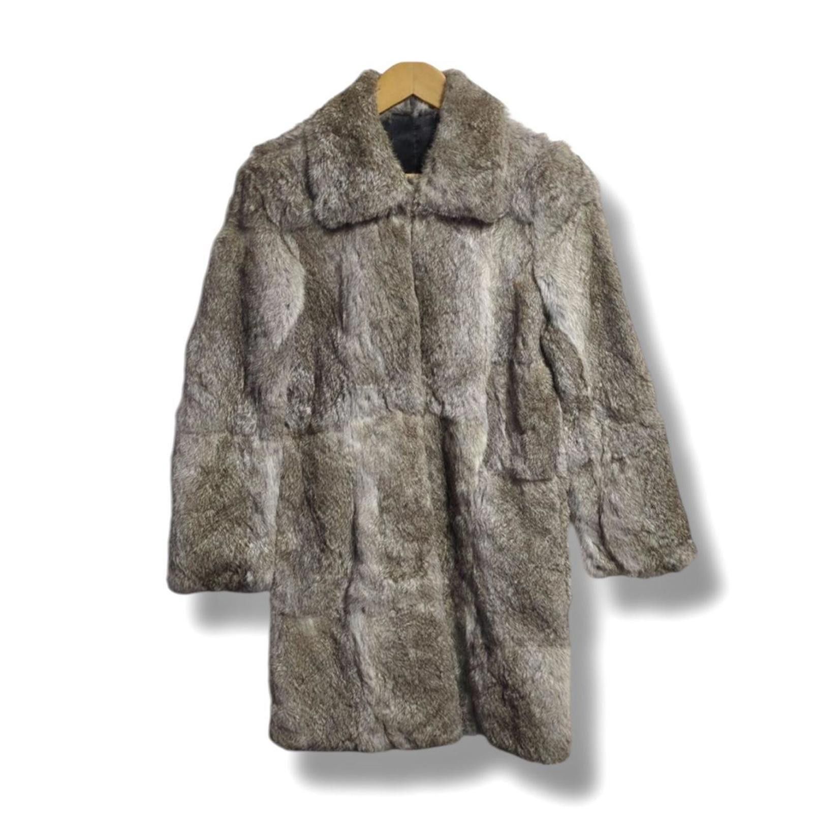 Other Real rabbit fur whimsy goth vintage classic mid length coat Size XS / US 0-2 / IT 36-38 - 1 Thumbnail