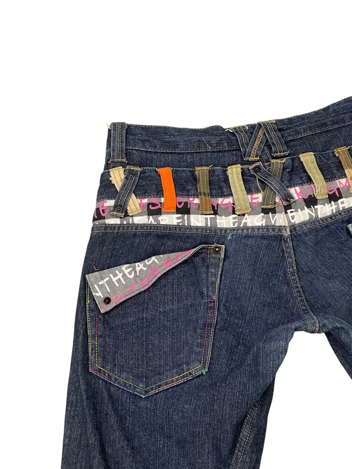 Japanese Brand Double Waist Jeans Memory Special Slim Leg 8🟦2 Size US 32 / EU 48 - 7 Thumbnail