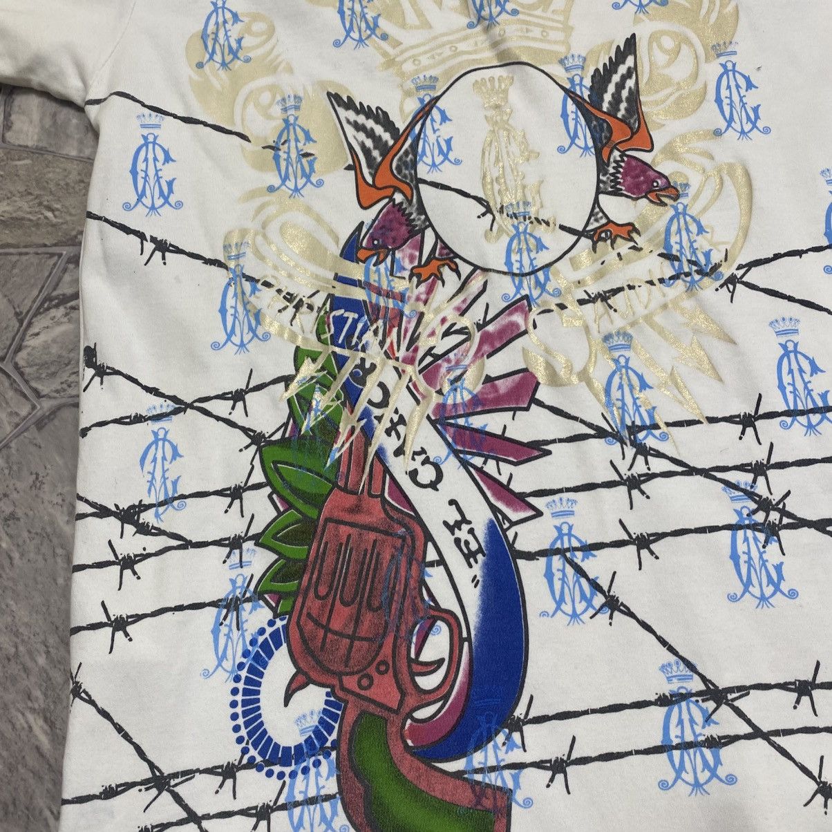 Christian Audigier Christian Audiger T Shirt Big Logo Size M Size US M / EU 48-50 / 2 - 10 Thumbnail
