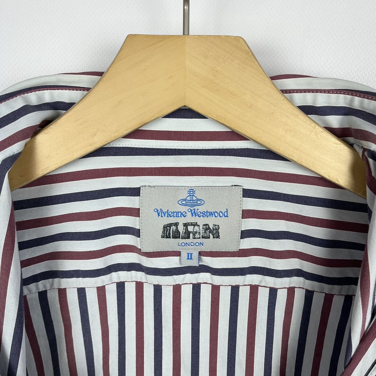 Vivienne Westwood Designer Vivienne Westwood Man stripped Avant-Garde shirt Size US S / EU 44-46 / 1 - 8 Thumbnail