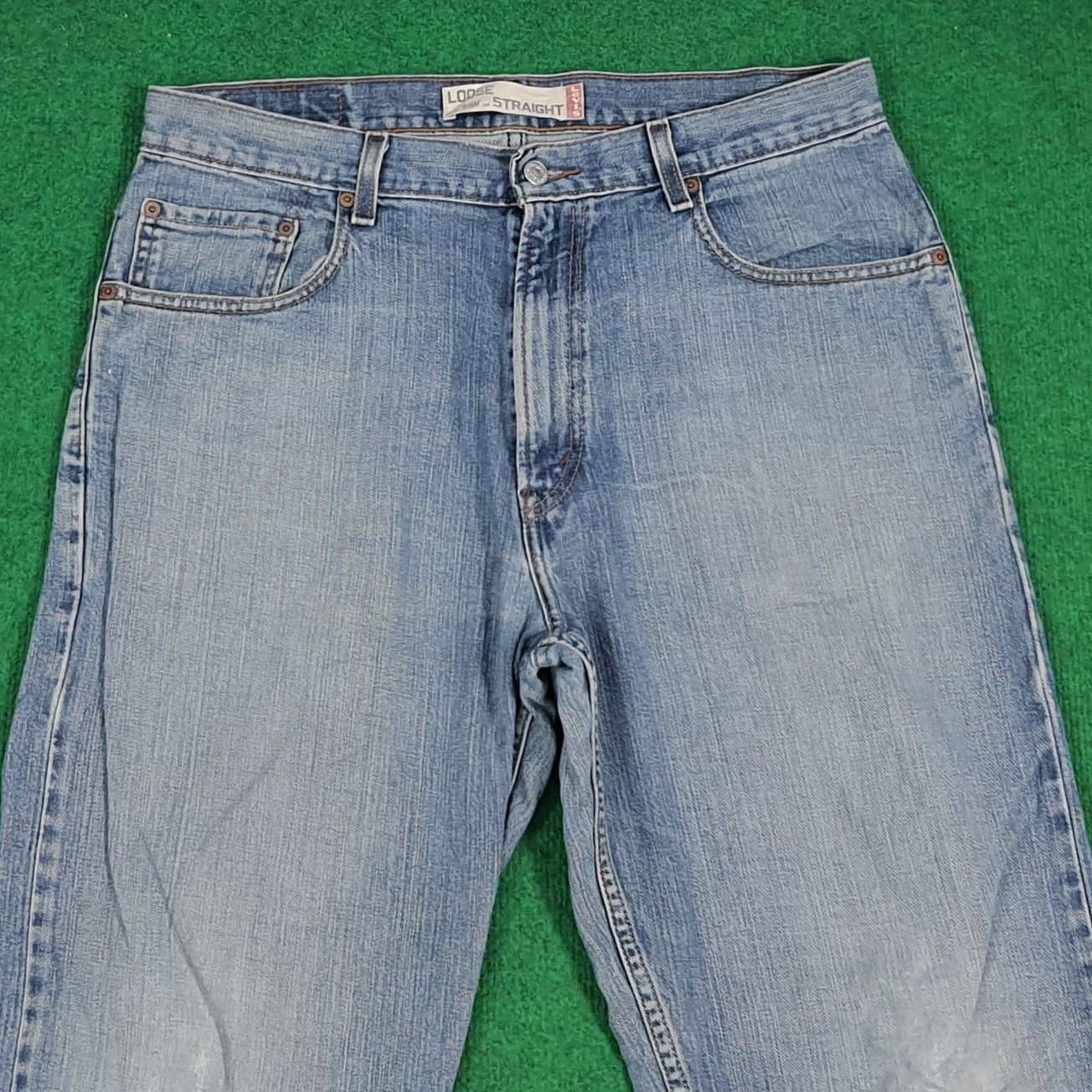 Levi's Vintage Levi's 569 Loose Straight Distressed Jeans C280N18 Size US 34 / EU 50 - 2 Thumbnail