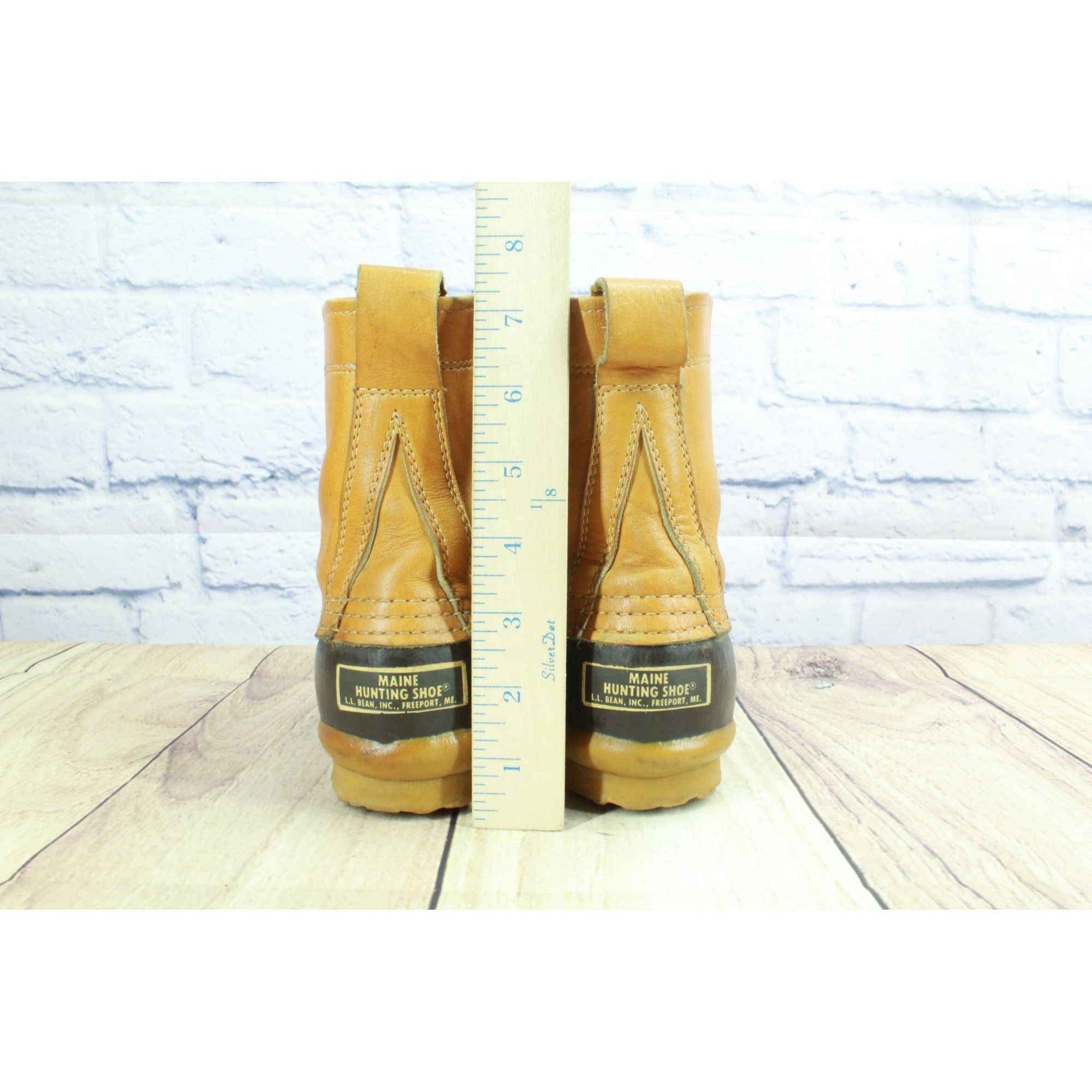 L.L. Bean × Leather × Vintage Vintage LL Bean Women's Unlined Ankle Hunting Duck Boots Size US 8 / IT 38 - 6 Thumbnail