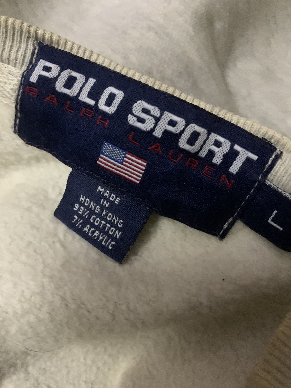 Polo Ralph Lauren 💥Vintage Polo Sport Ralph Lauren Flag Sweatshirt Size US L / EU 52-54 / 3 - 6 Thumbnail