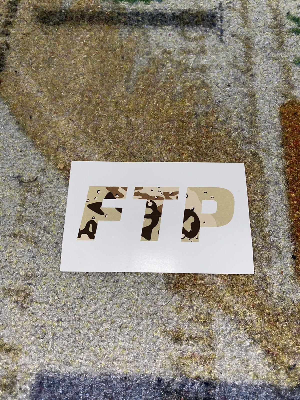 Fuck The Population FTP CAMO LOGO STICKER Size ONE SIZE - 1 Preview