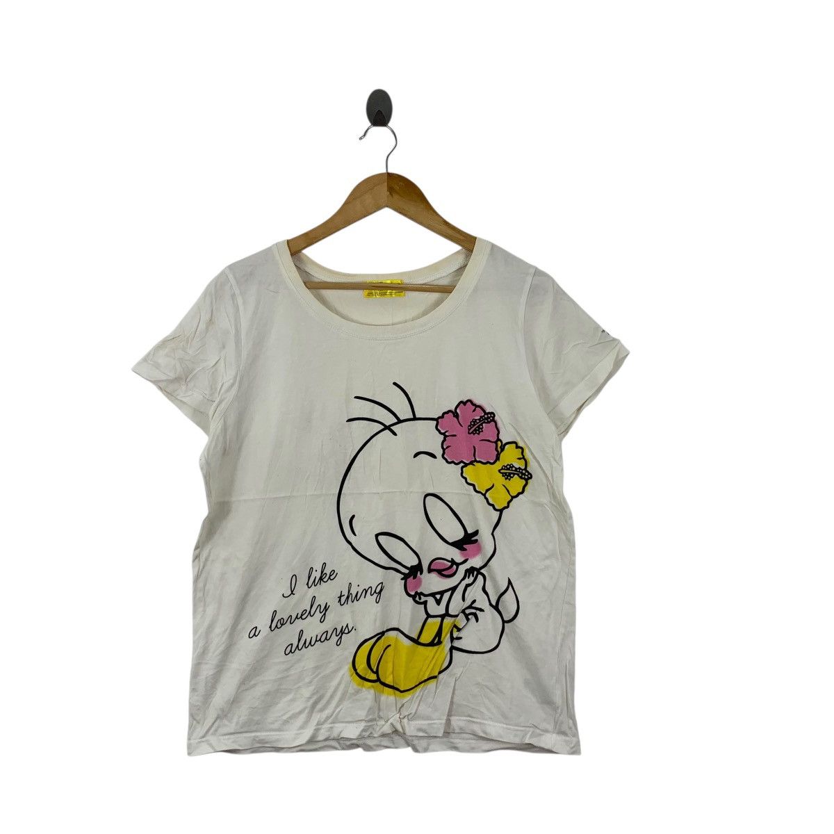 Twenty TWEETY LOONEY TUNED Cartoon Lovely Bird Tee Shirt Top Cute Size M / US 6-8 / IT 42-44 - 3 Thumbnail