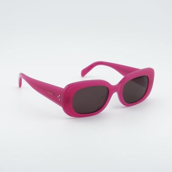 Celine Celine CL40287U 72E Sunglasses Pink Rectangle Frame Size ONE SIZE - 9 Thumbnail