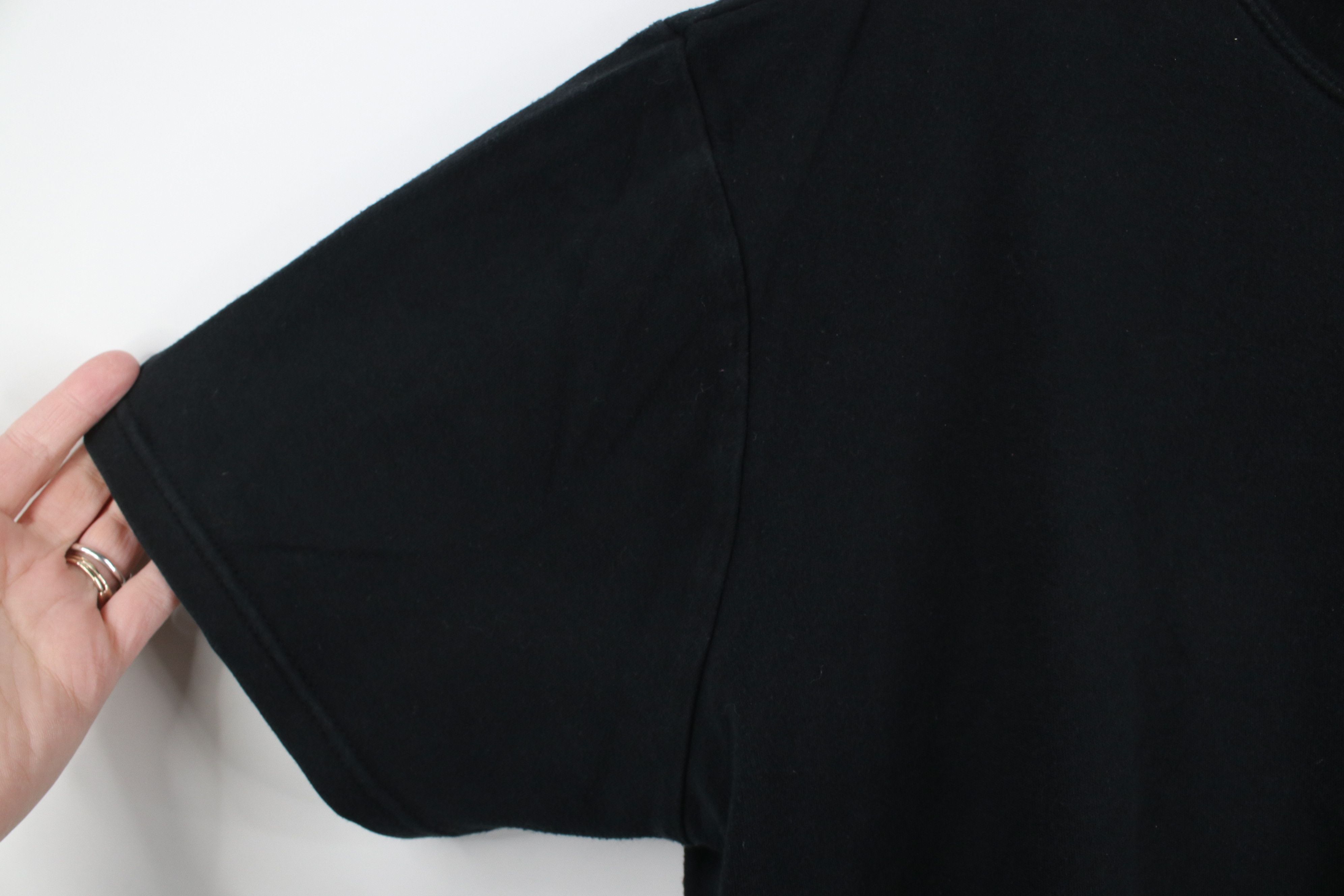 Vintage Vintage 90s Streetwear Blank Short Sleeve T-Shirt Black Size XL / US 12-14 / IT 48-50 - 5 Thumbnail