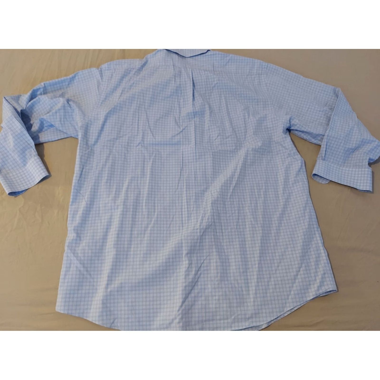 Brooks Brothers Brooks Brothers Dress Shirt 17.5 Blue Cotton Button Mens Regular 17.5/33 Size 48R - 5 Thumbnail