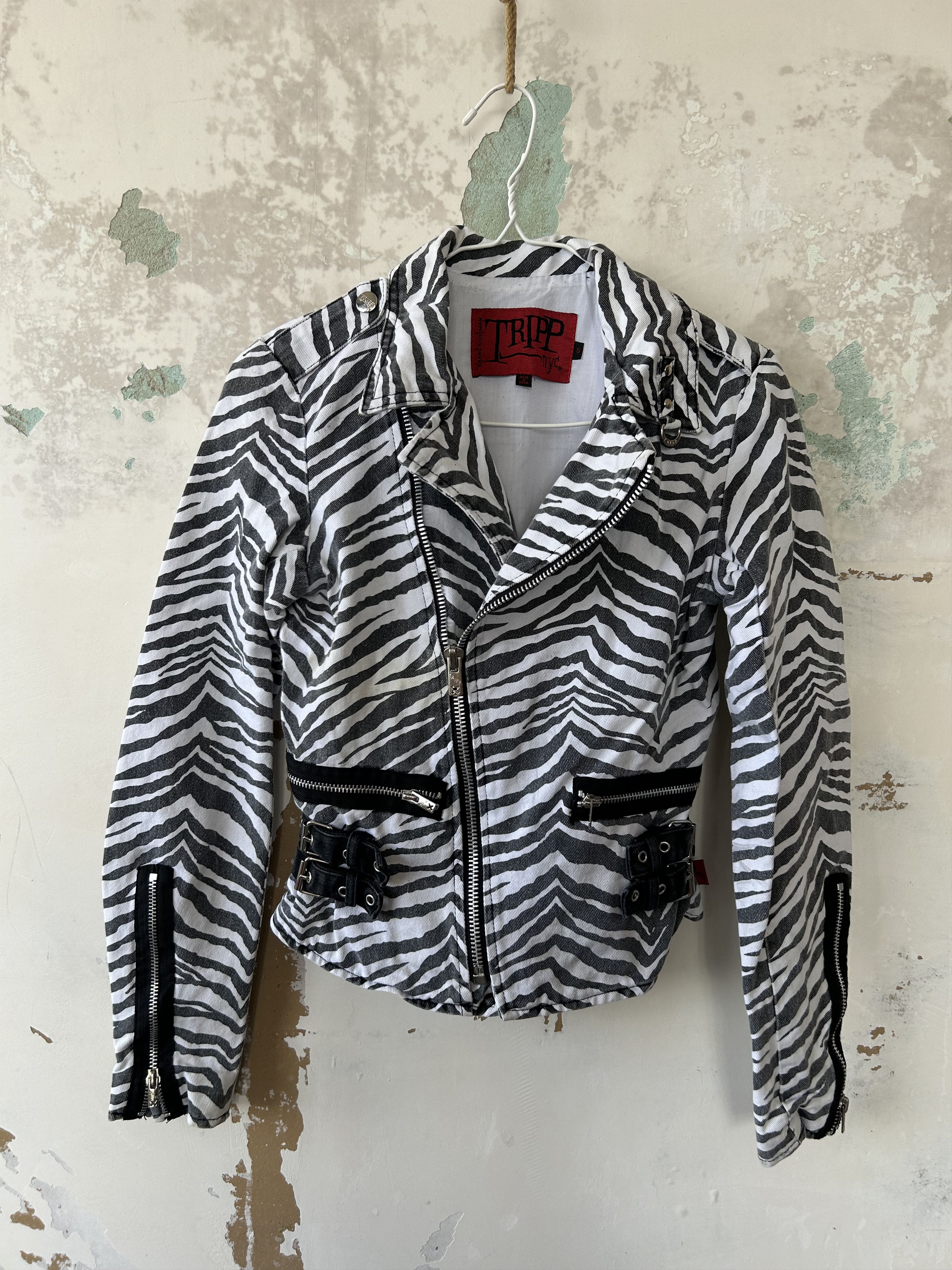 Tripp NYC Vintage Tripp NYC Bondage Parachute Zip Punk Biker Jacket Size S / US 4 / IT 40 - 1 Thumbnail