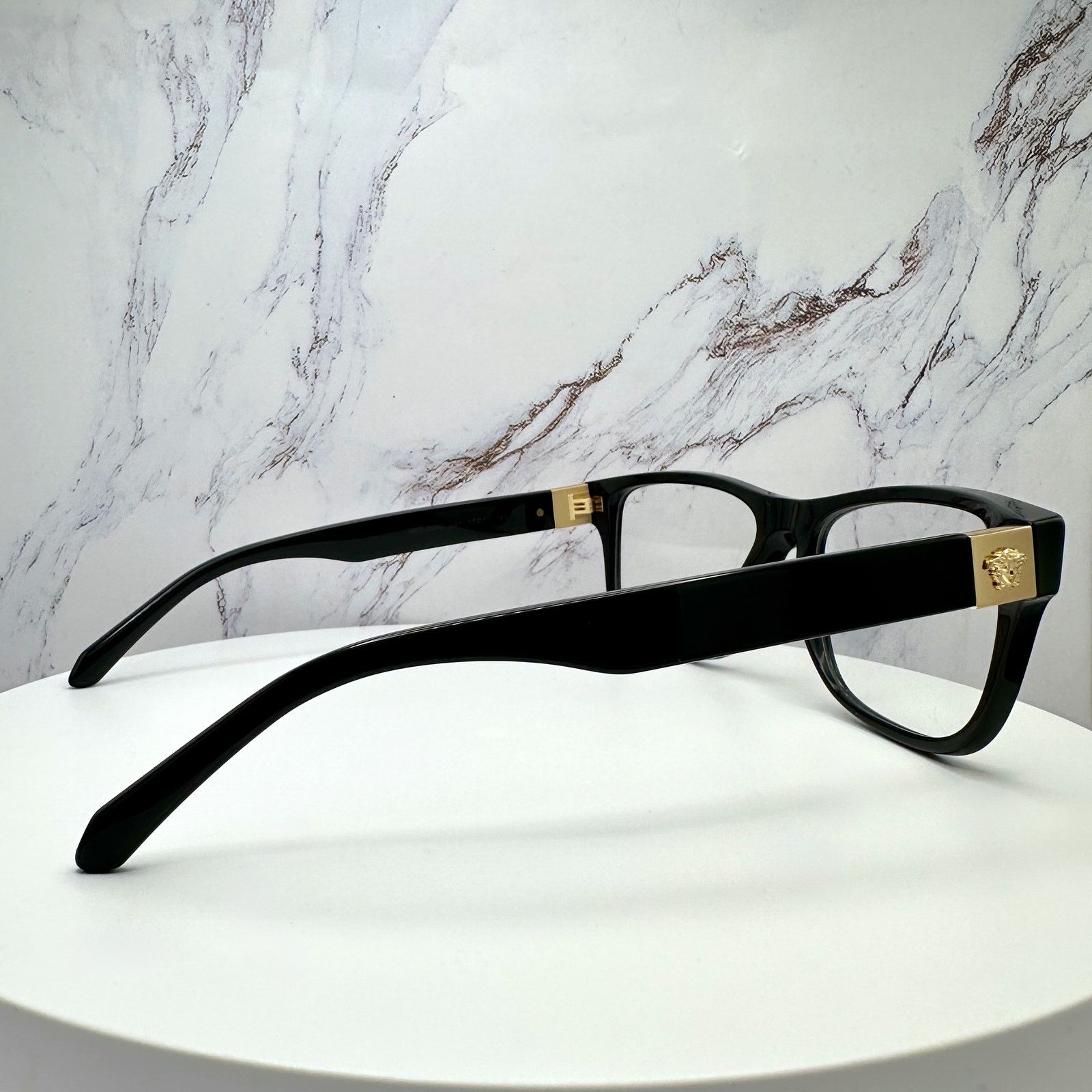 Versace New VERSACE Eyeglasses Black Square Gold Medusa Versace Size ONE SIZE - 13 Thumbnail