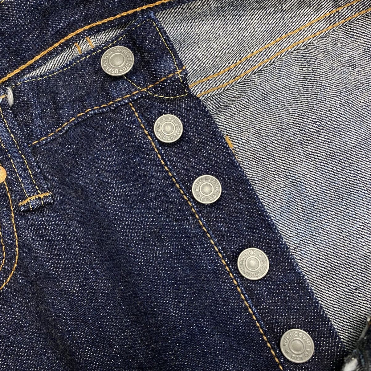 Full Count & Co. Fullcount Lot 1108 Slim Straight Selvedge Denim Pants Size US 31 - 12 Thumbnail