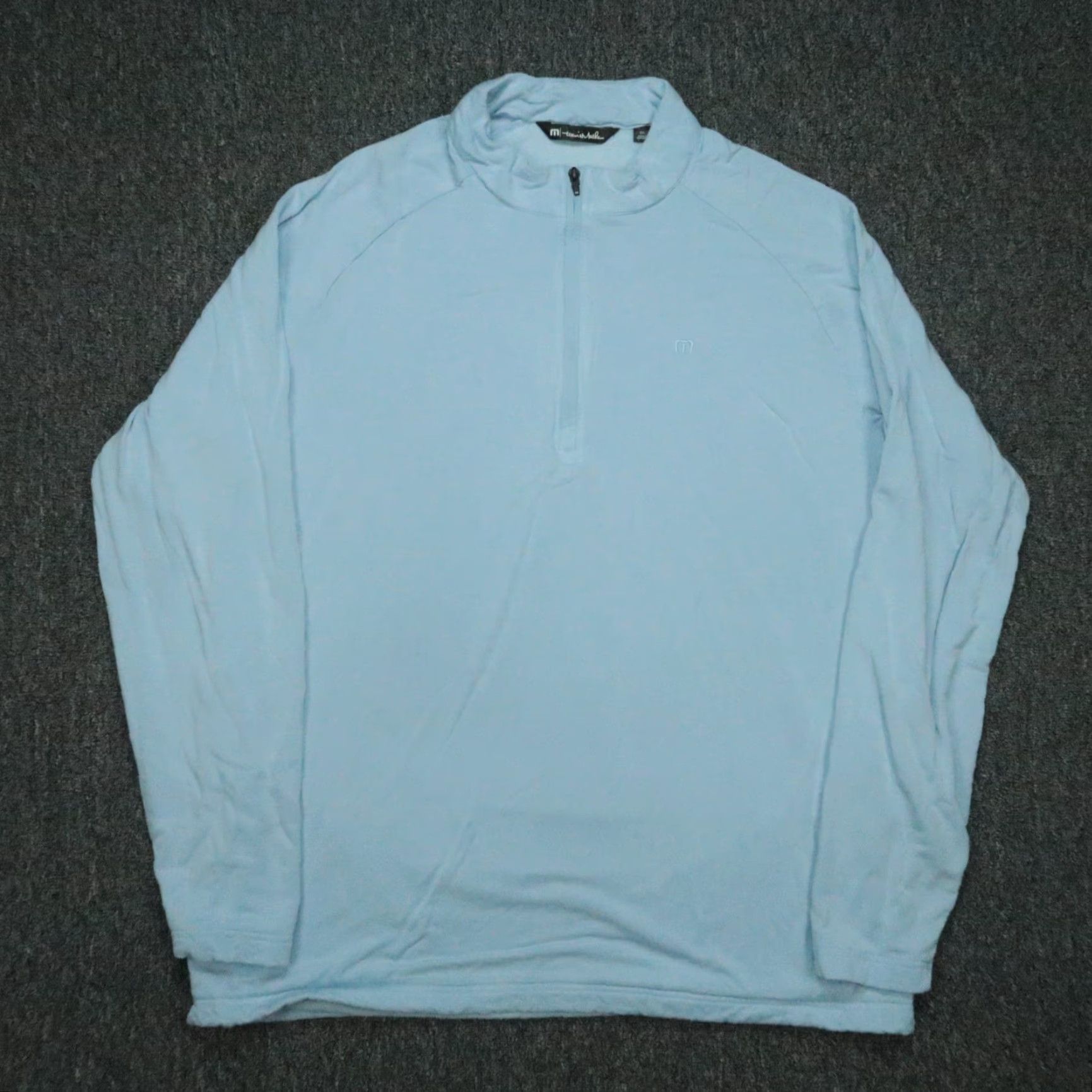 TravisMathew Travis Mathew Pullover Mens 2XL Blue Quarter Zip Pockets Casual Activewear Sweater Hoodie Style Golf Gym Running 1/4 Zip Pockets Size US XXL / EU 58 / 5 - 2 Thumbnail