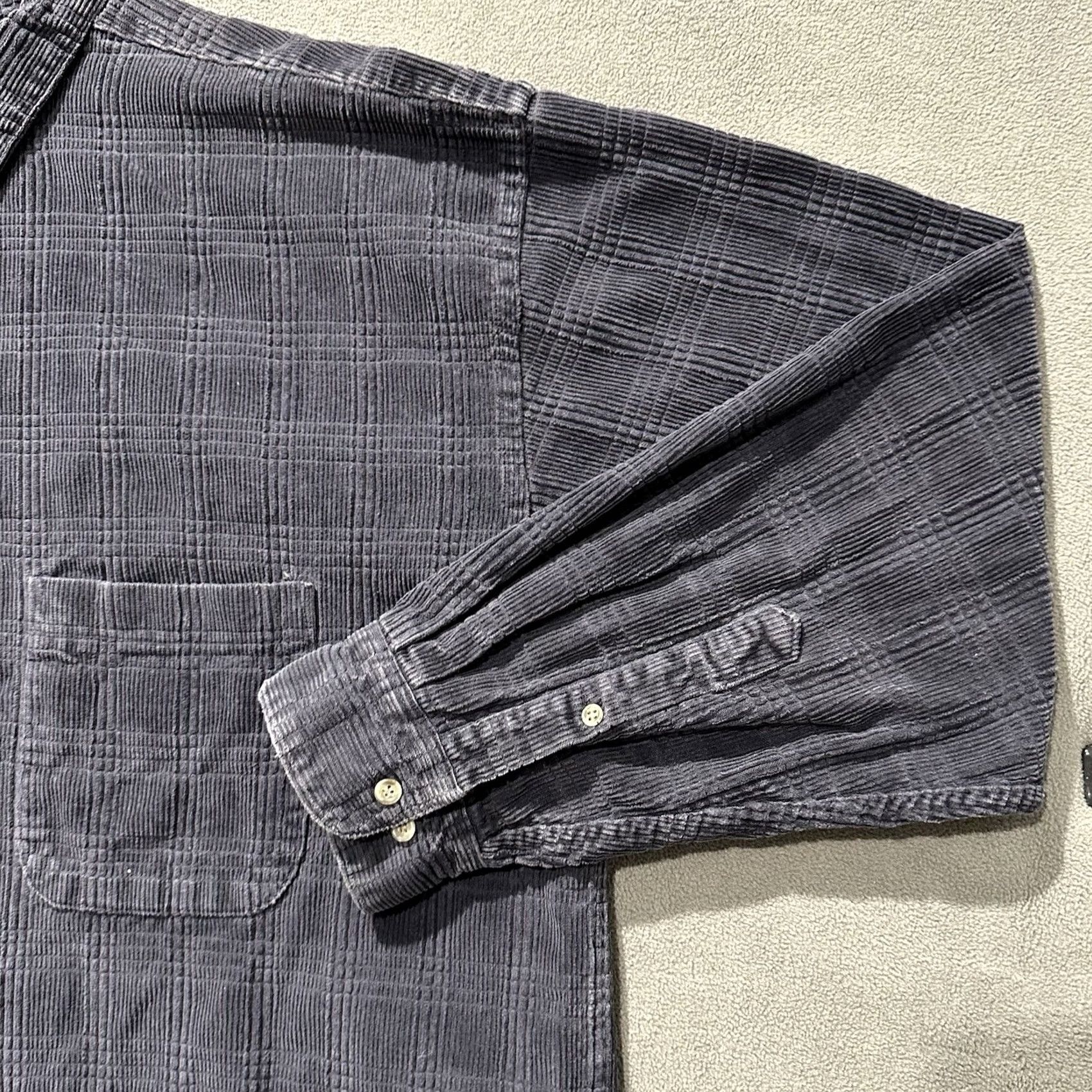 All Blues Field Gear Shirt Mens 2XLT XXL Tall Blue Corduroy Button Down Long Sleeve EUC Size US XXL / EU 58 / 5 - 6 Thumbnail