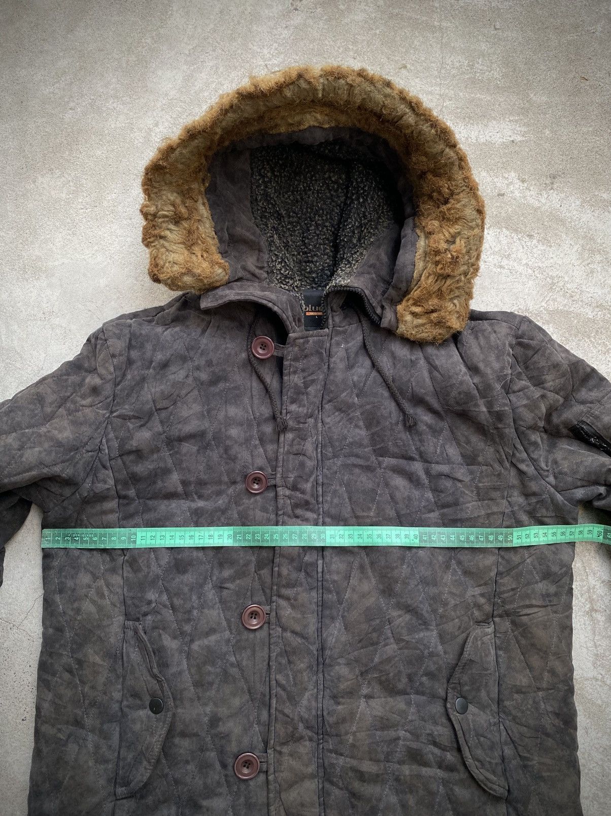Japanese Brand JAPANESE BRAND BLUE5 TOKYO JAPAN FUR FADED JACKET Size US L / EU 52-54 / 3 - 11 Thumbnail