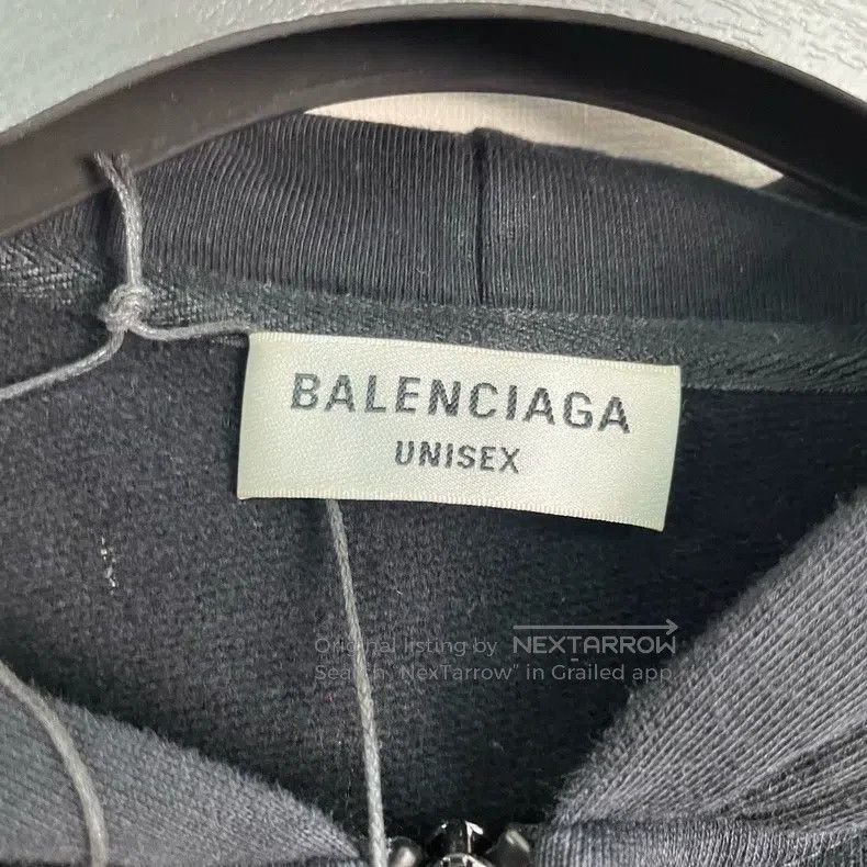 Balenciaga Balenciaga Reversed letter embroidery zipper hoodie Size US XL / EU 56 / 4 - 3 Thumbnail