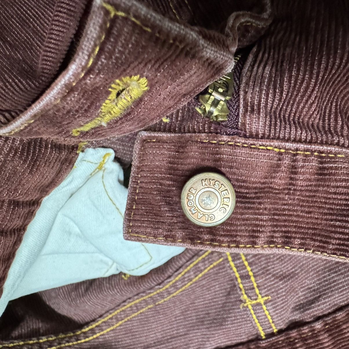 Hysteric Glamour Hysteric Glamour Corduroy Maroon Jeans Size 29" - 19 Thumbnail