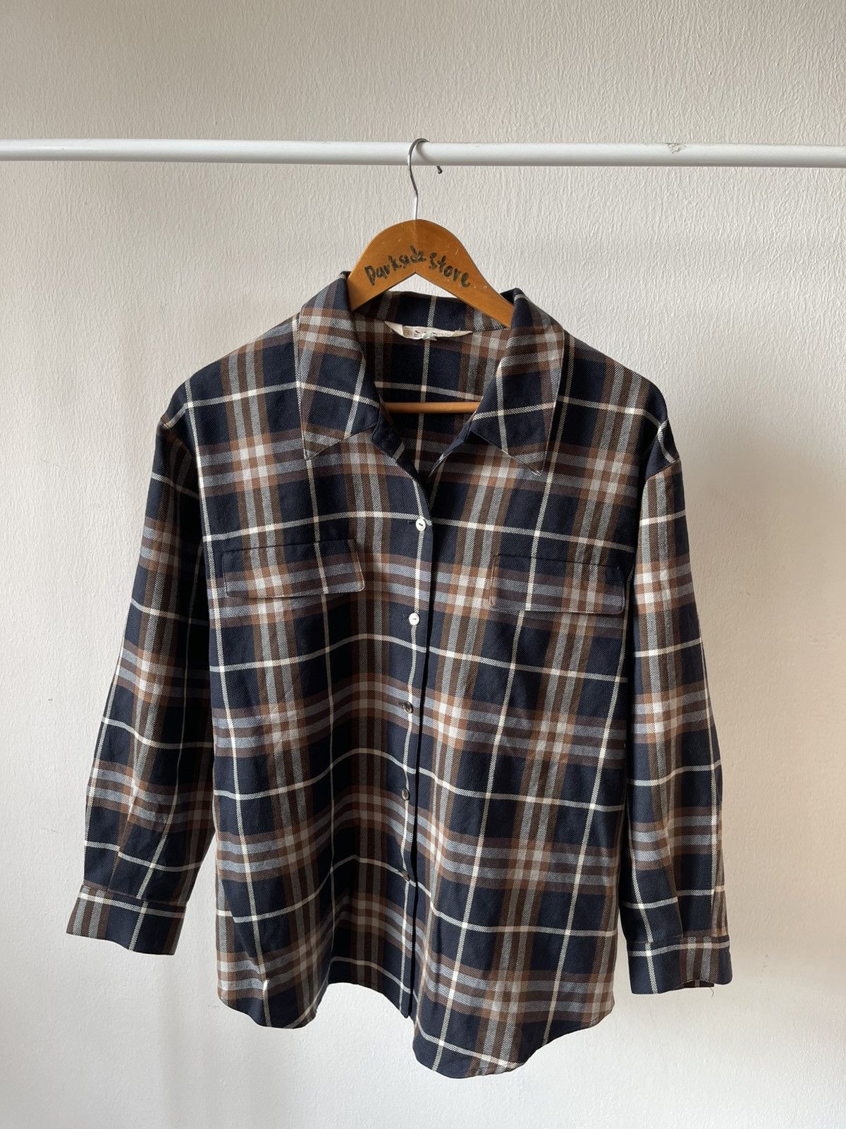 80s Burberrys Plaid Shirt