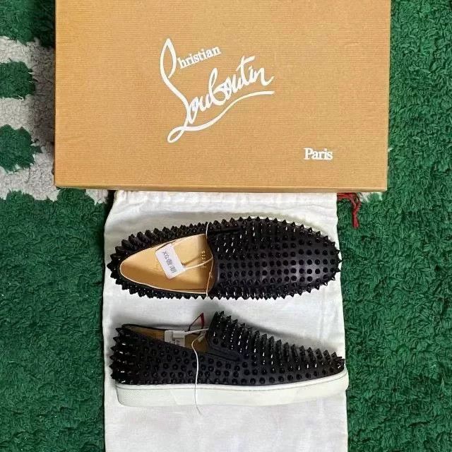 Christian Louboutin Christian Louboutin Black Velvet Red Sole Shoes Size US 8.5 / IT 38.5 - 1 Thumbnail