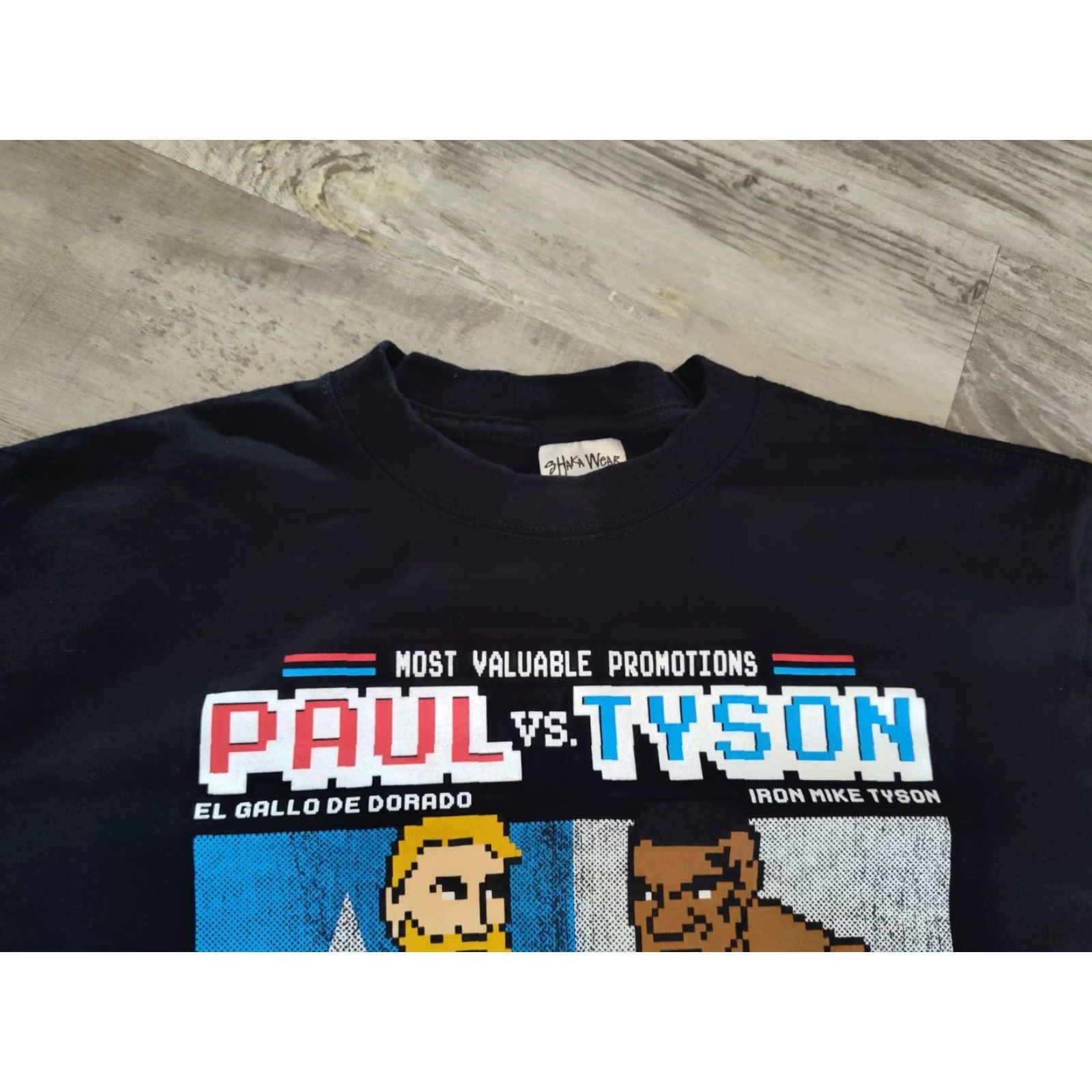 Vintage VINTAGE Shaka Wear Mike Tyson vs Jake Paul Fight Shirt Graphic Print Black Adult Large Retro Boxing Mens Size US L / EU 52-54 / 3 - 3 Thumbnail