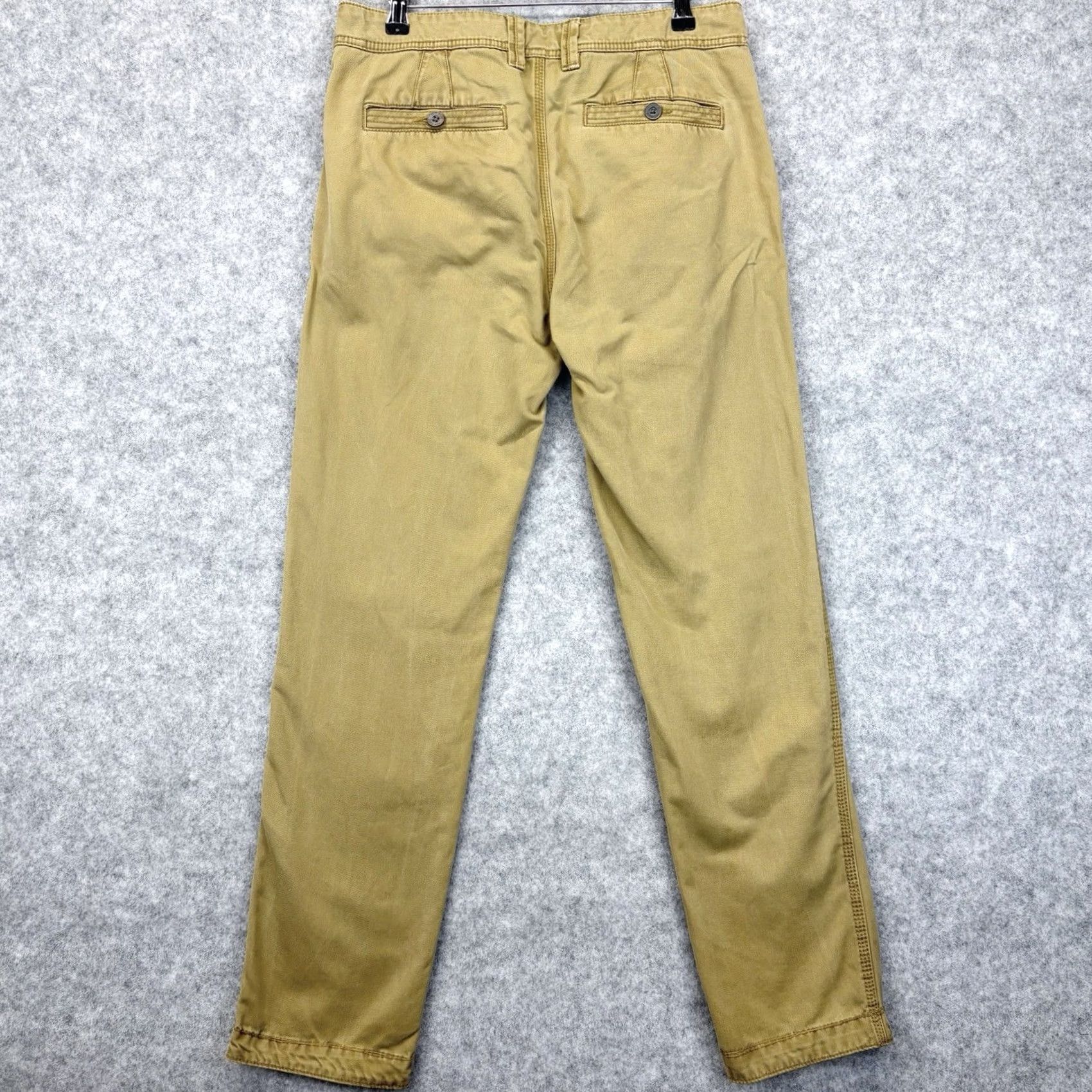 FatFace Fat Face Chino Trousers W32" L32" Men’s Classic Fit Dark Yellow Pants Regular Size 32 Vintage: No Size US 32 / EU 48 - 2 Thumbnail