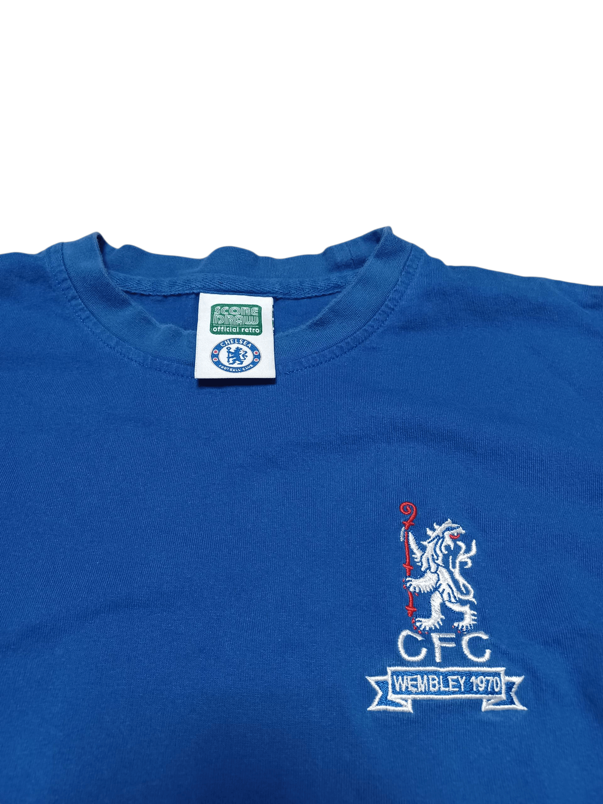 Other CHELSEA LONDON VINTAGE WEMBLEY 1970 SCORE DRAW SOCCER JERSEY Size US L / EU 52-54 / 3 - 2 Thumbnail