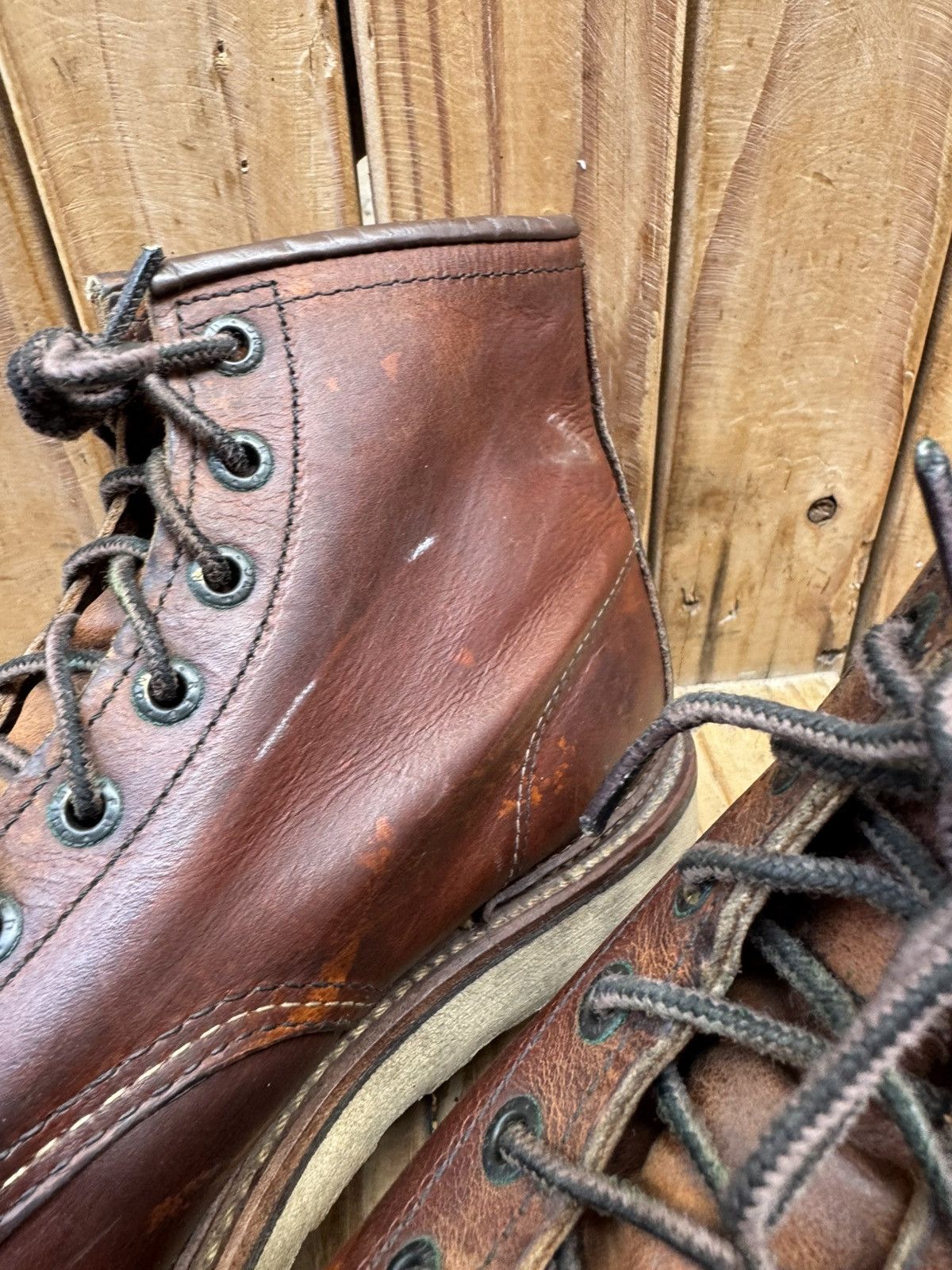Red Wing Red Wing 1907 Copper Rough Brown Boots UK 7.5 D | EUR 41.5 Size US 8.5 / EU 41-42 - 15 Thumbnail