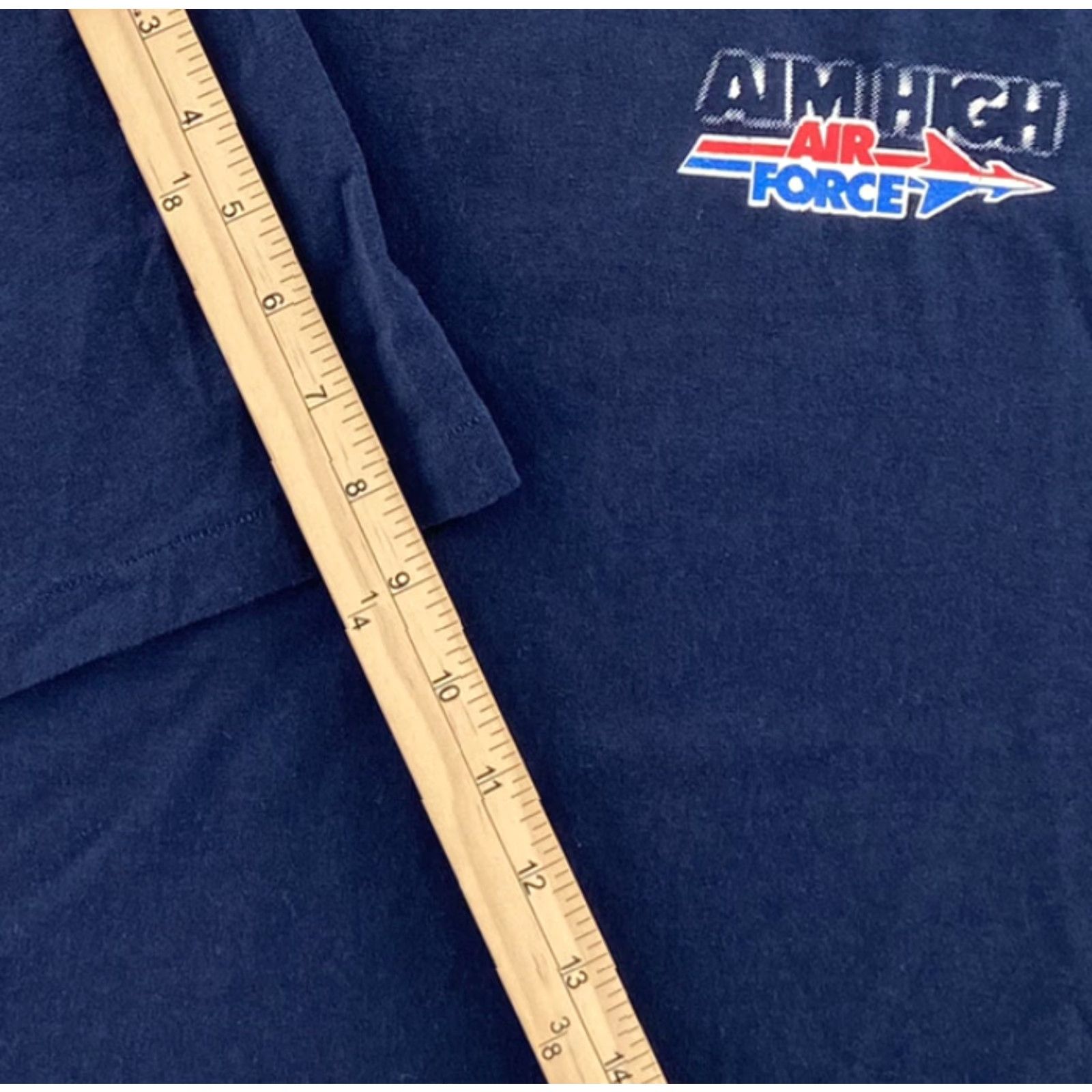 Vintage VINTAGE US Air Force Shirt XL Navy Blue Single Stitch Military Graphic Tee Mens Size US XL / EU 56 / 4 - 8 Thumbnail
