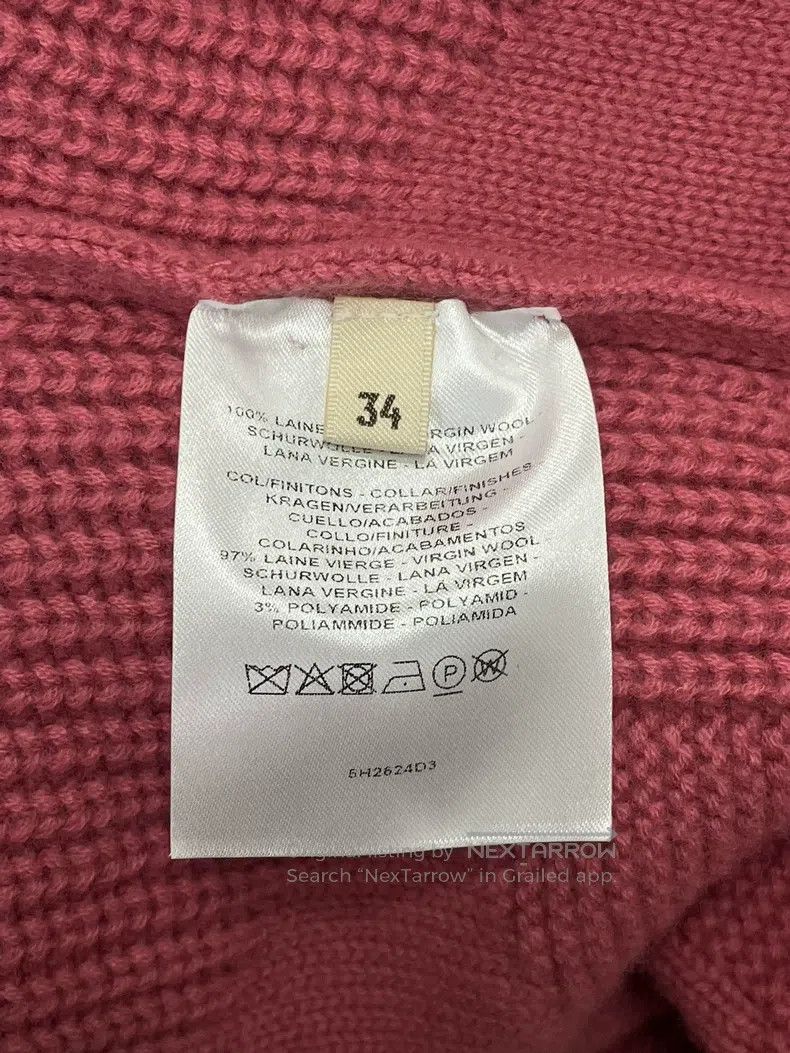 Hermes Hermes Pink Logo Collar Sweater Size XXS / US 00 / IT 34 - 4 Thumbnail