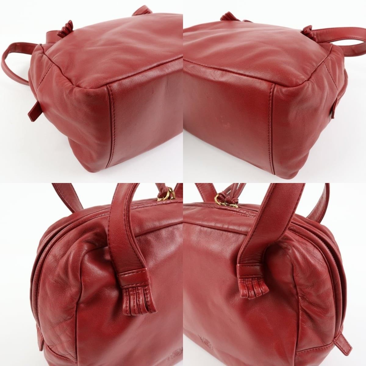 Loewe Loewe Anagram Nappa Leather Shoulder Bag Red Size ONE SIZE - 5 Thumbnail
