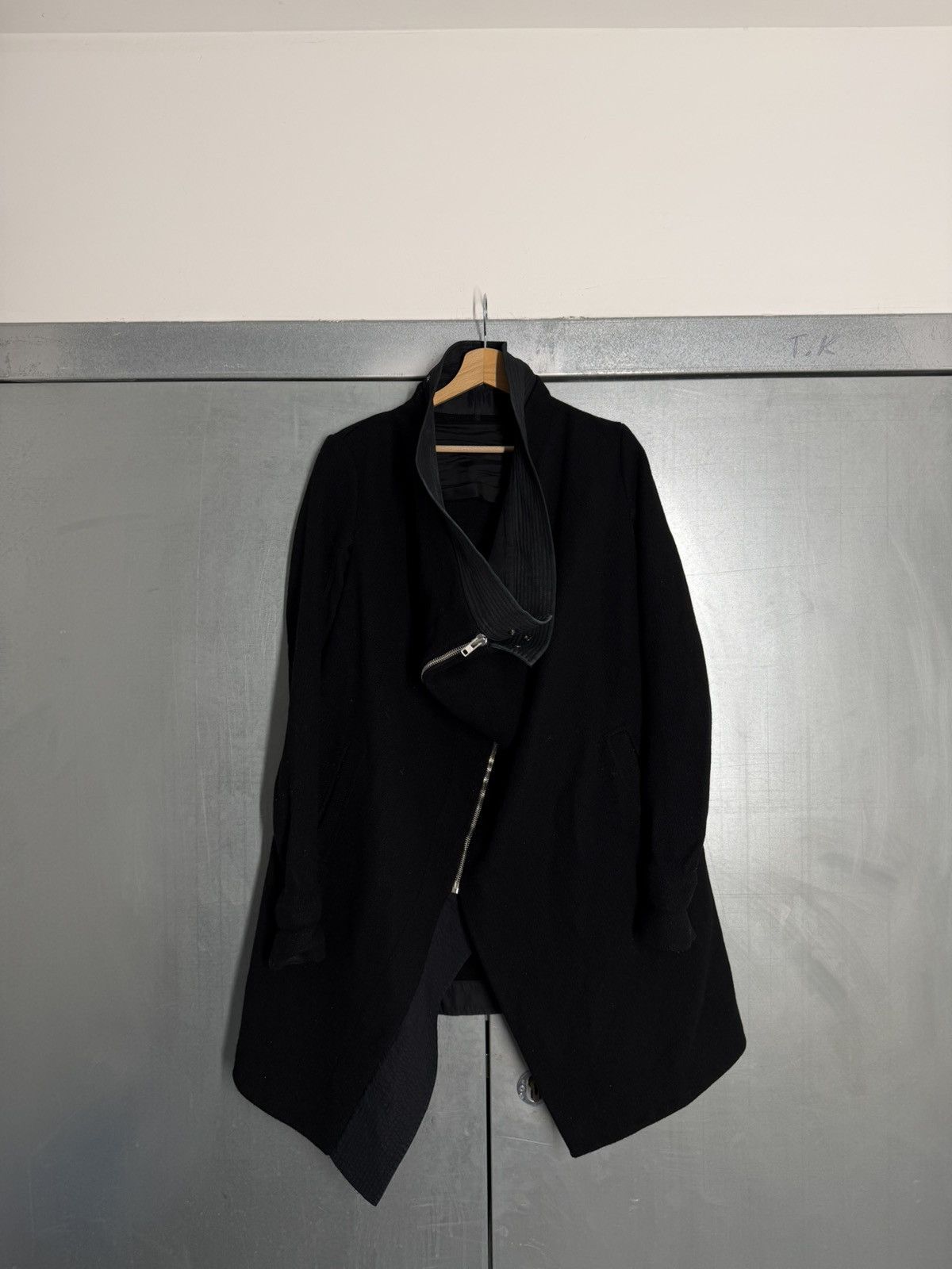 Rick Owens Rick Owens Lambs Wool Cross Zip Coat Size US S / EU 44-46 / 1 - 12 Thumbnail