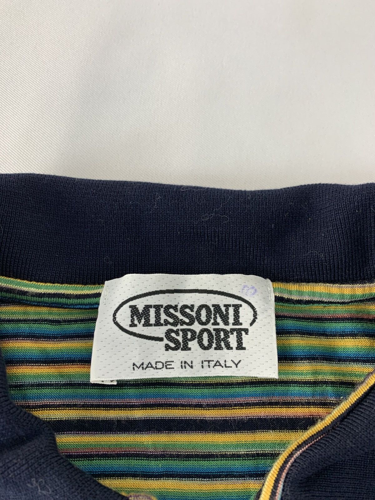 Missoni 90s Missoni Sport Italian Striped Multicolour Polo Tee Size US M / EU 48-50 / 2 - 5 Thumbnail