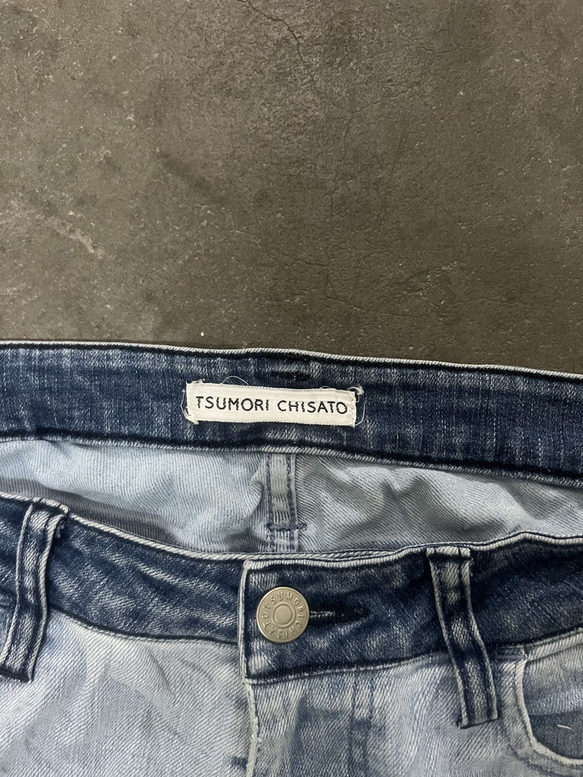 Designer × Issey Miyake TSUMORI CHISATO DOUBLE POCKET DISTRESSED DENIM PANT Size US 28 / EU 44 - 8 Thumbnail