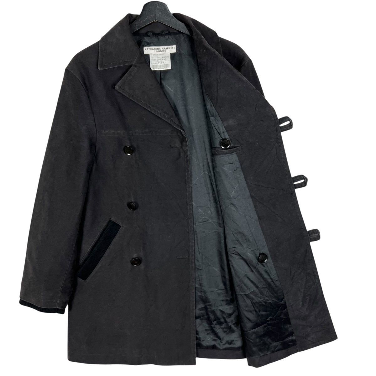 Designer × Katharine Hamnett London Katharine Hamnett Women Trench Coat Size L / US 10 / IT 46 - 5 Thumbnail