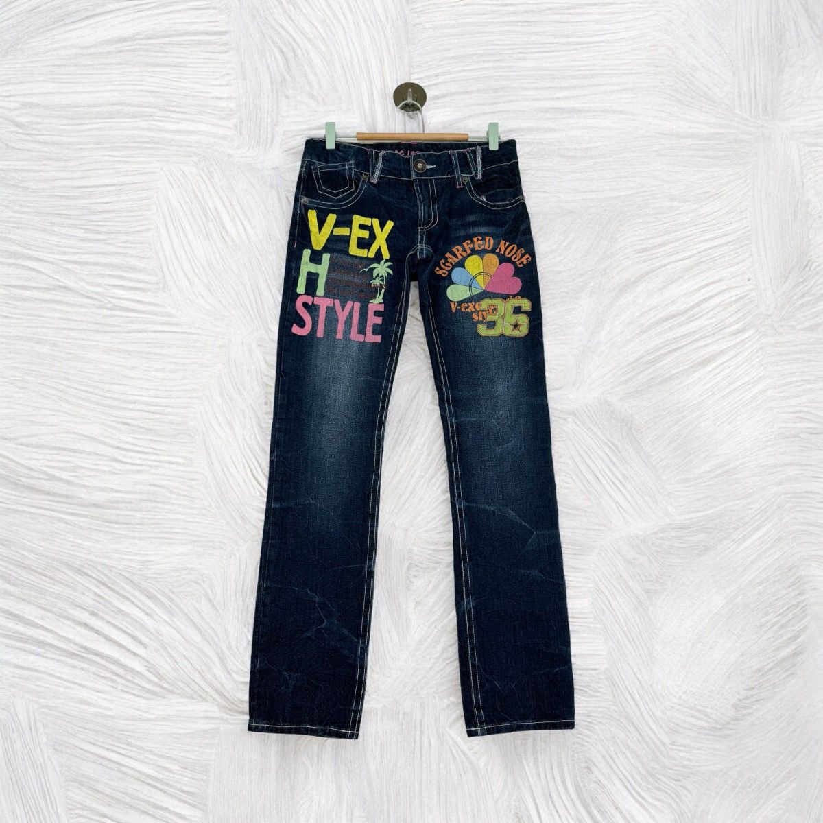 Designer × Japanese Brand × Vintage VTG VENCE DAICOCK PRINTED PATCHES DENIM Size US 30 / EU 46 - 1 Thumbnail
