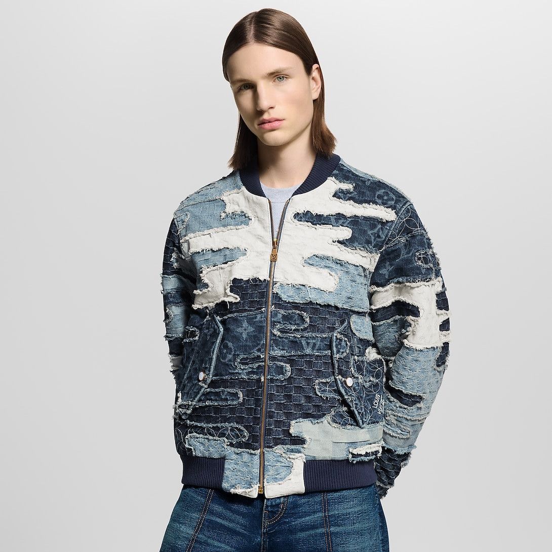 Louis Vuitton Patchwork Denim Bomber Jacket Size US M / EU 48-50 / 2 - 2 Thumbnail