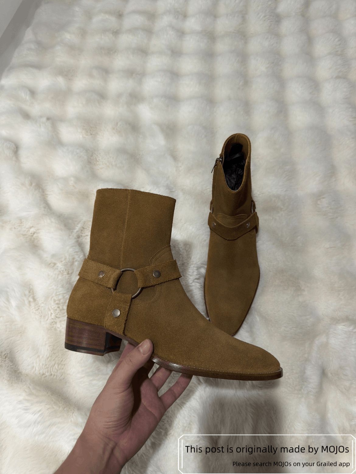 Saint Laurent Paris Sz 41 Saint Laurent Paris Buckle Wyatt 40 Harness Boots Size US 8 / EU 41 - 4 Thumbnail