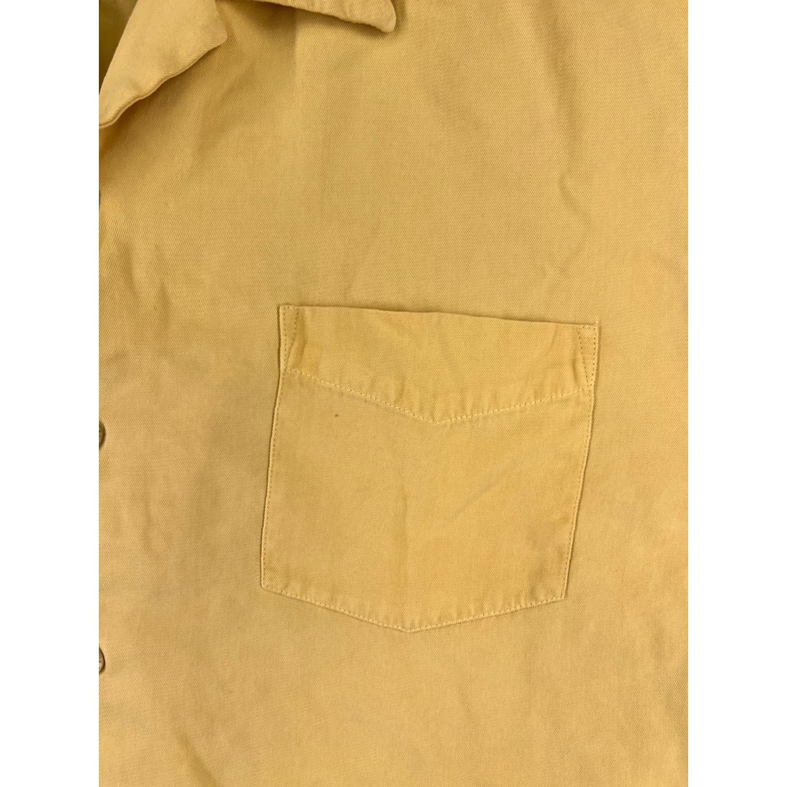 Tommy Bahama VINTAGE Tommy Bahama Shirt Men Large Yellow Silk Palm Date 2007 Aloha, Beach, Hawaiian, Vacation, Resort Button-Up Shirt Mens Size US L / EU 52-54 / 3 - 6 Thumbnail