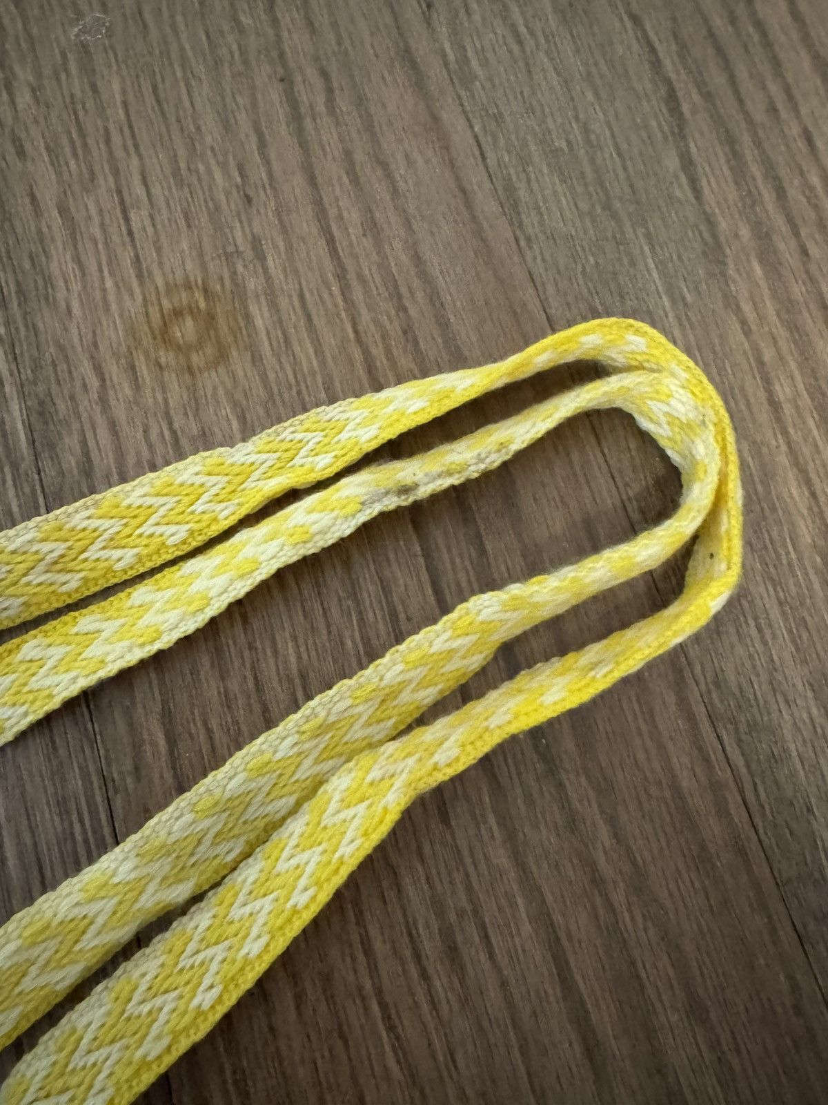 Lanvin Lanvin AUTHENTIC Thick Yellow & White Weave Laces Size ONE SIZE - 4 Thumbnail