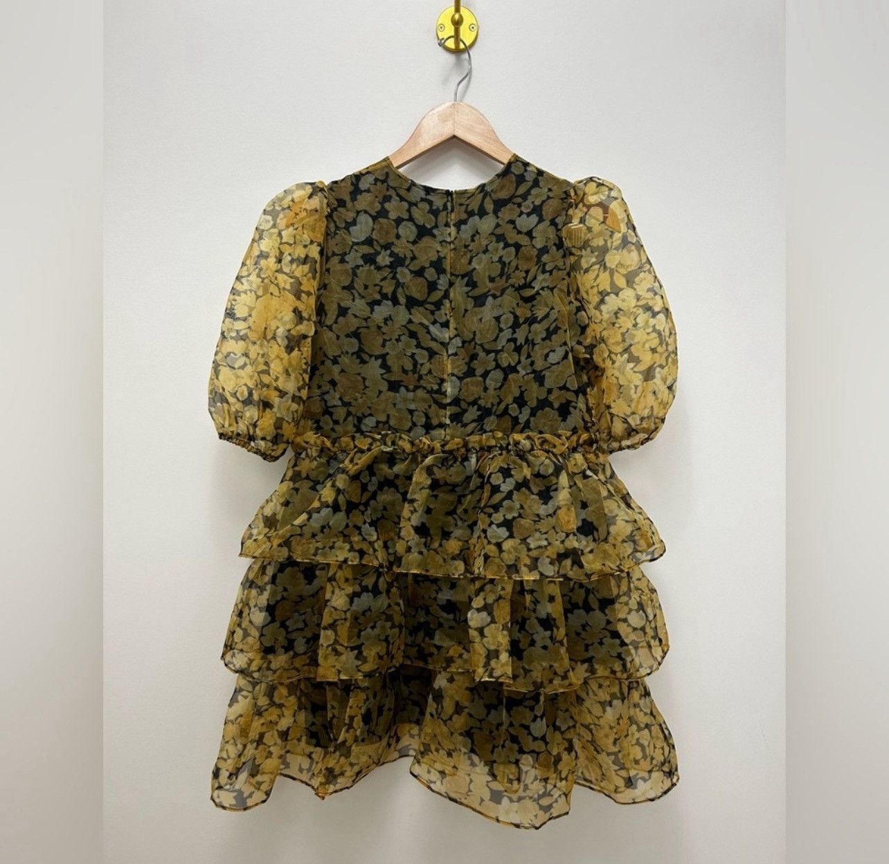Ganni GANNI “ Organza Baby Doll Dress” Size M / US 6-8 / IT 42-44 - 6 Thumbnail