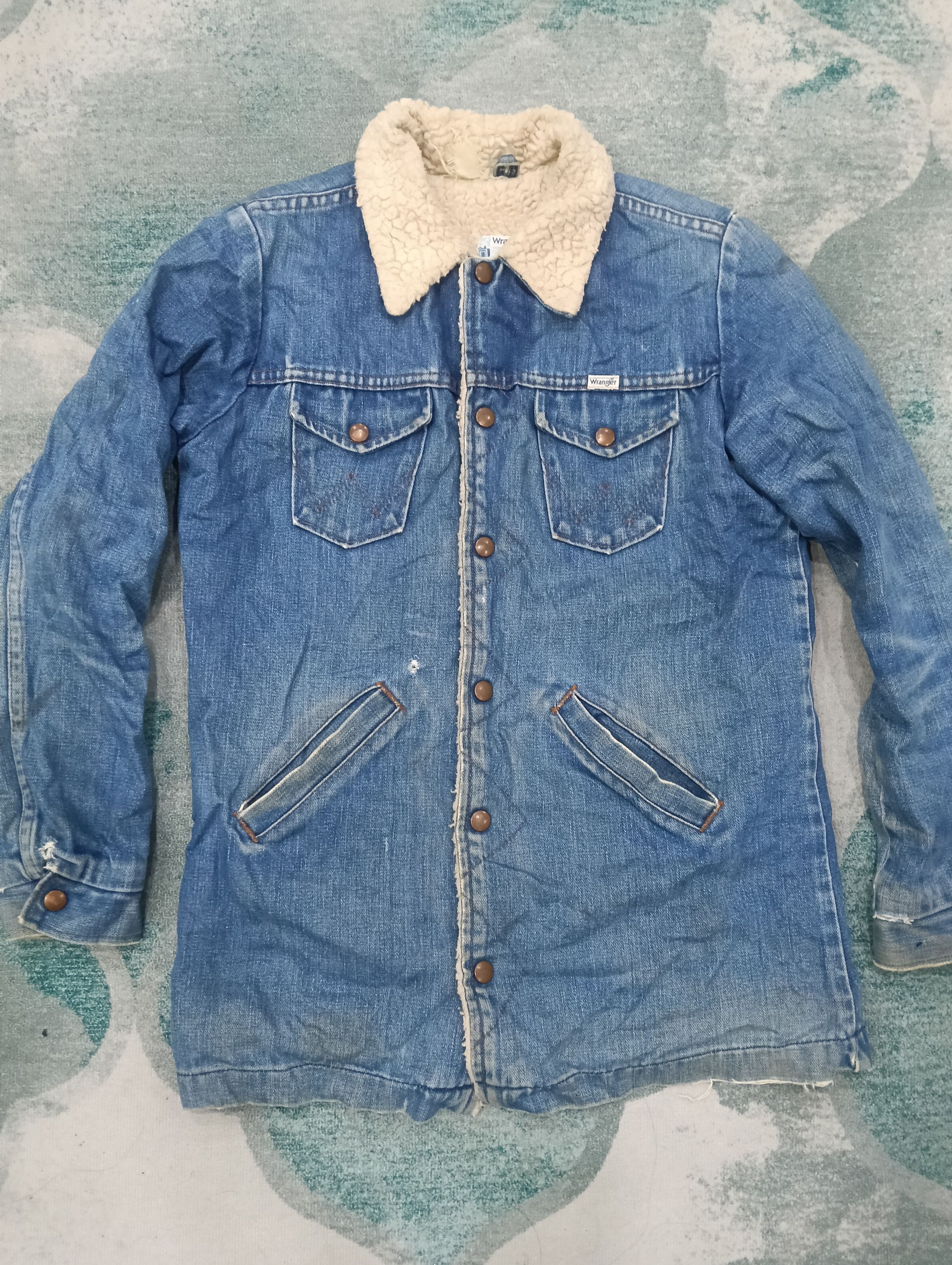 Vintage × Wrangler Vintage Wrangler Sherpa Jacket Size L / US 10 / IT 46 - 2 Thumbnail