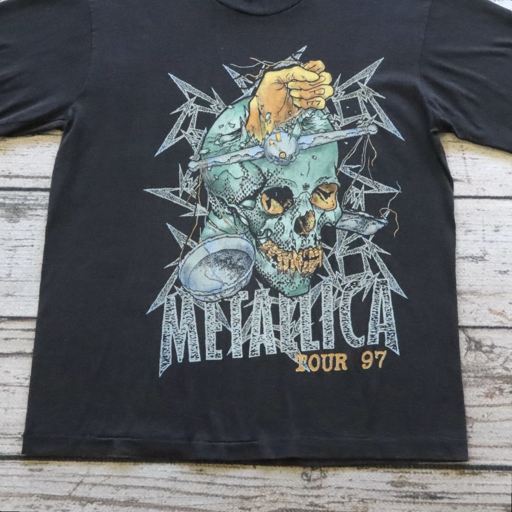 Vintage Vintage Metallica Tour '97 Long Sleeve Tee Shirt L Black Mens Size US L / EU 52-54 / 3 - 4 Thumbnail