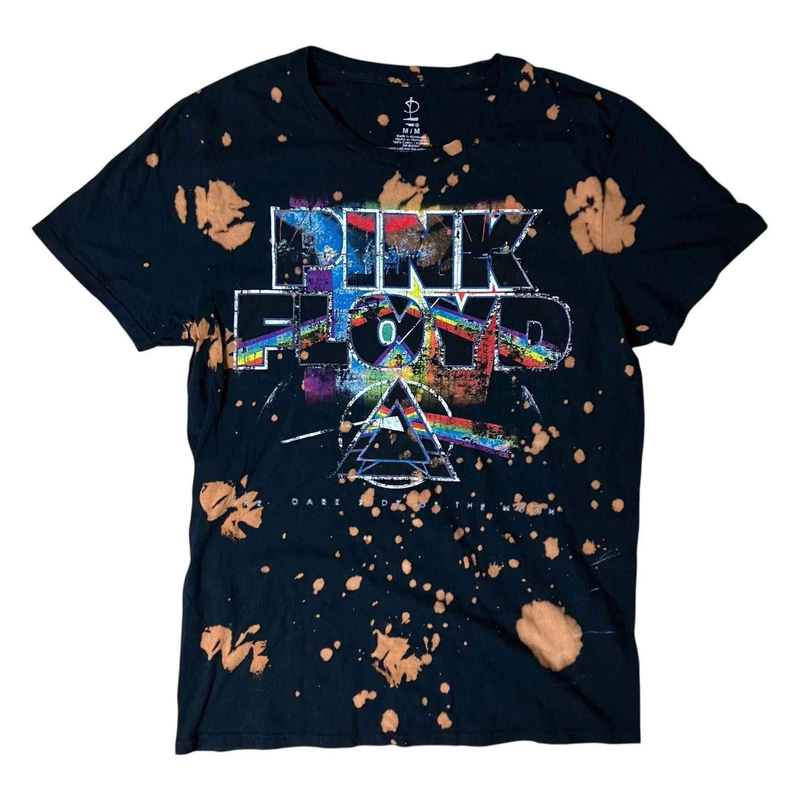 Pink Floyd Pink Floyd T-Shirt Mens M Black Dark Side Of Moon Bleached Size US M / EU 48-50 / 2 - 8 Thumbnail