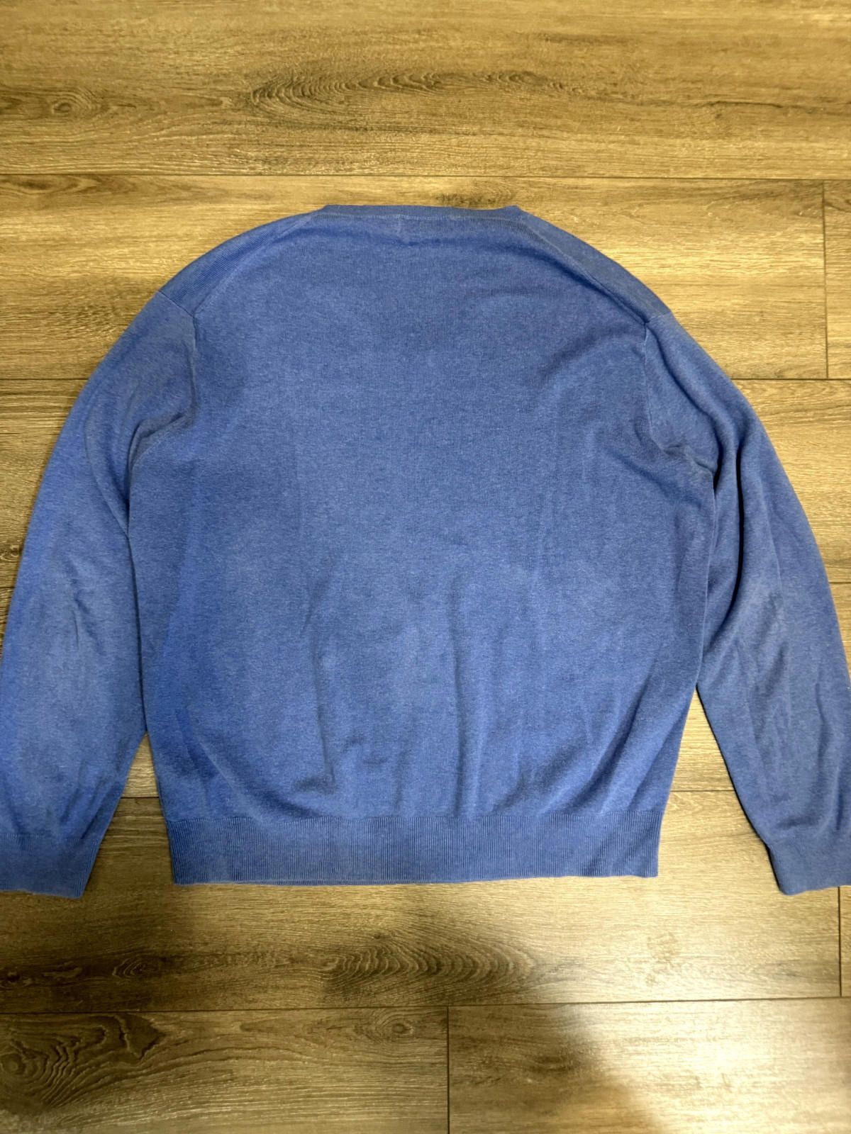 Polo Ralph Lauren Polo Ralph Lauren Pima Cotton V-Neck Pullover Blue Size US XL / EU 56 / 4 - 3 Thumbnail