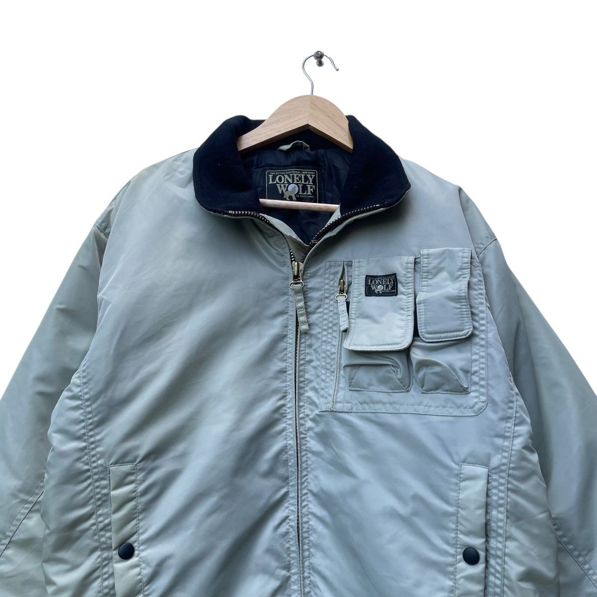 Japanese Brand × Vintage 💥Vintage Lonely Wolf Bomber Jacket Size US M / EU 48-50 / 2 - 3 Thumbnail