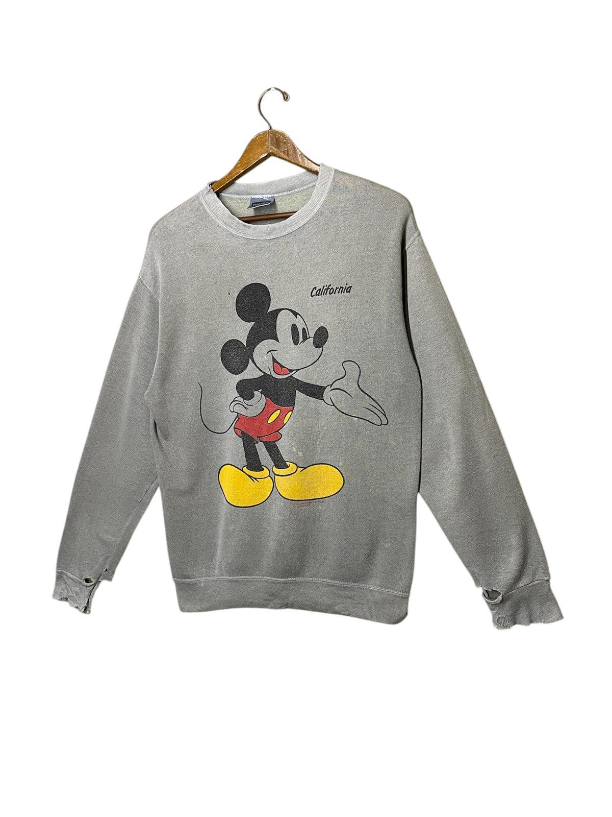 Cartoon Network × Disney × Mickey Mouse Disney mickey mouse crewneck big logo print sweatshirt Size US M / EU 48-50 / 2 - 2 Thumbnail