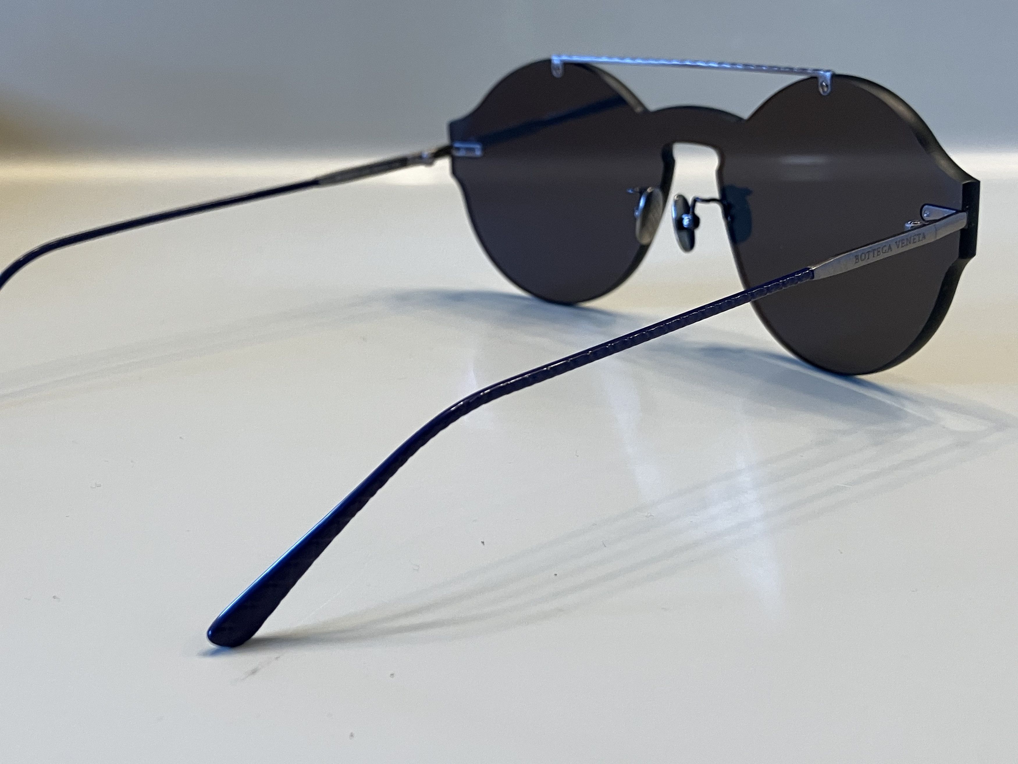 Bottega Veneta Bottega Veneta BV0207S 002 Ruthenium Sunglasses UNISEX Size ONE SIZE - 4 Thumbnail
